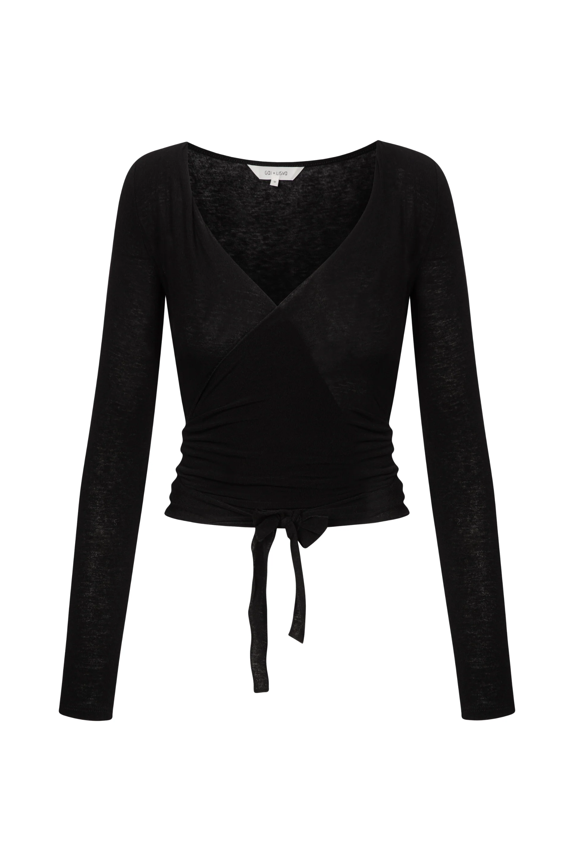 Anne Wool Wrap langærmet t-shirt - sort - Image 2