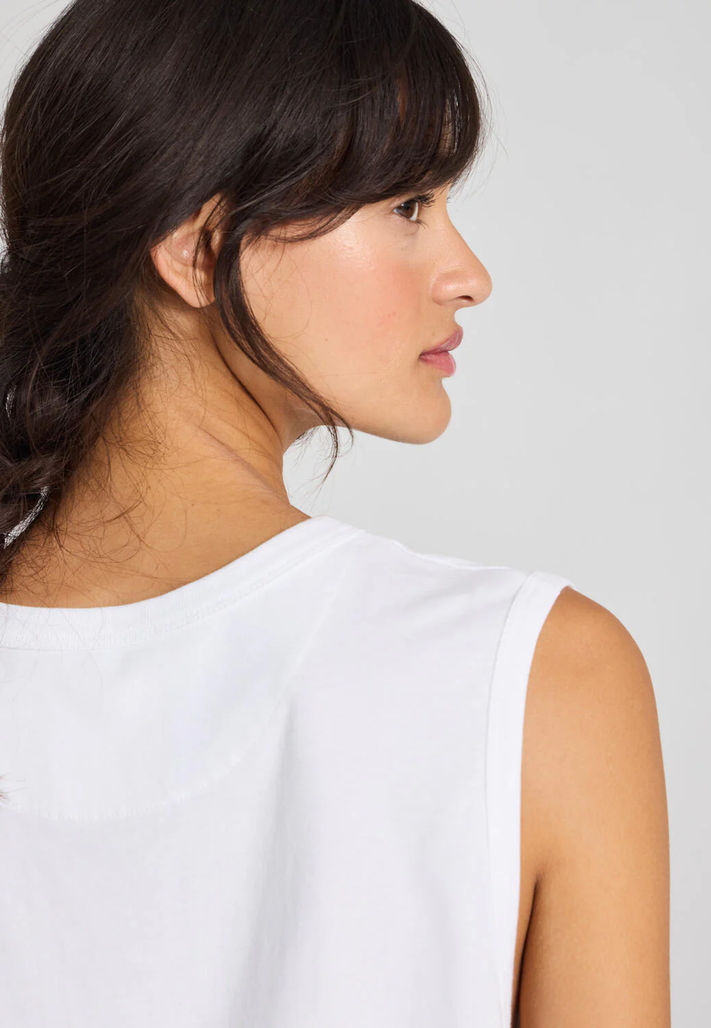 Genny Cotton Single Jersey top - hvid - Image 4