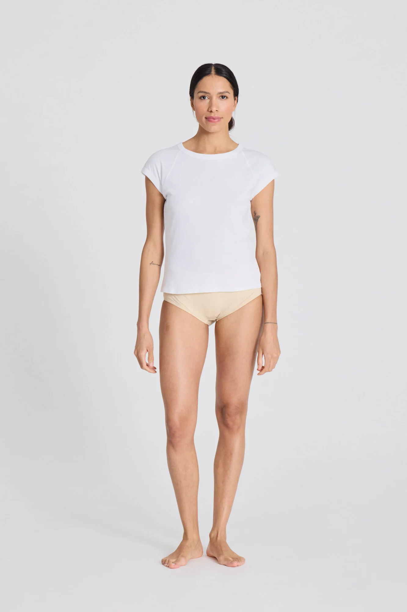 Malou Cotton Rib t-shirt - hvid - Image 5