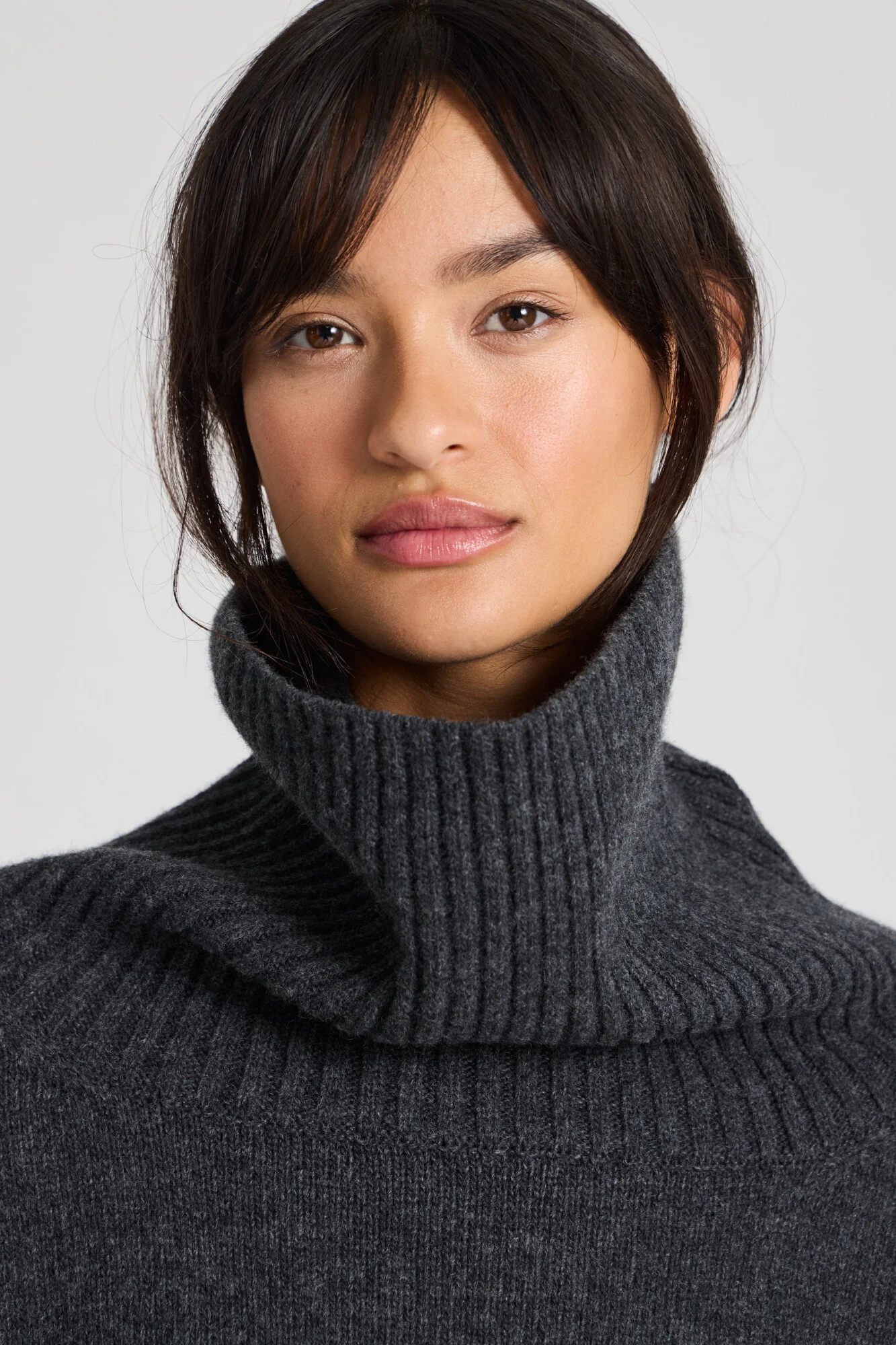Vita Lambswool rullekrave - Dark grey - Image 3