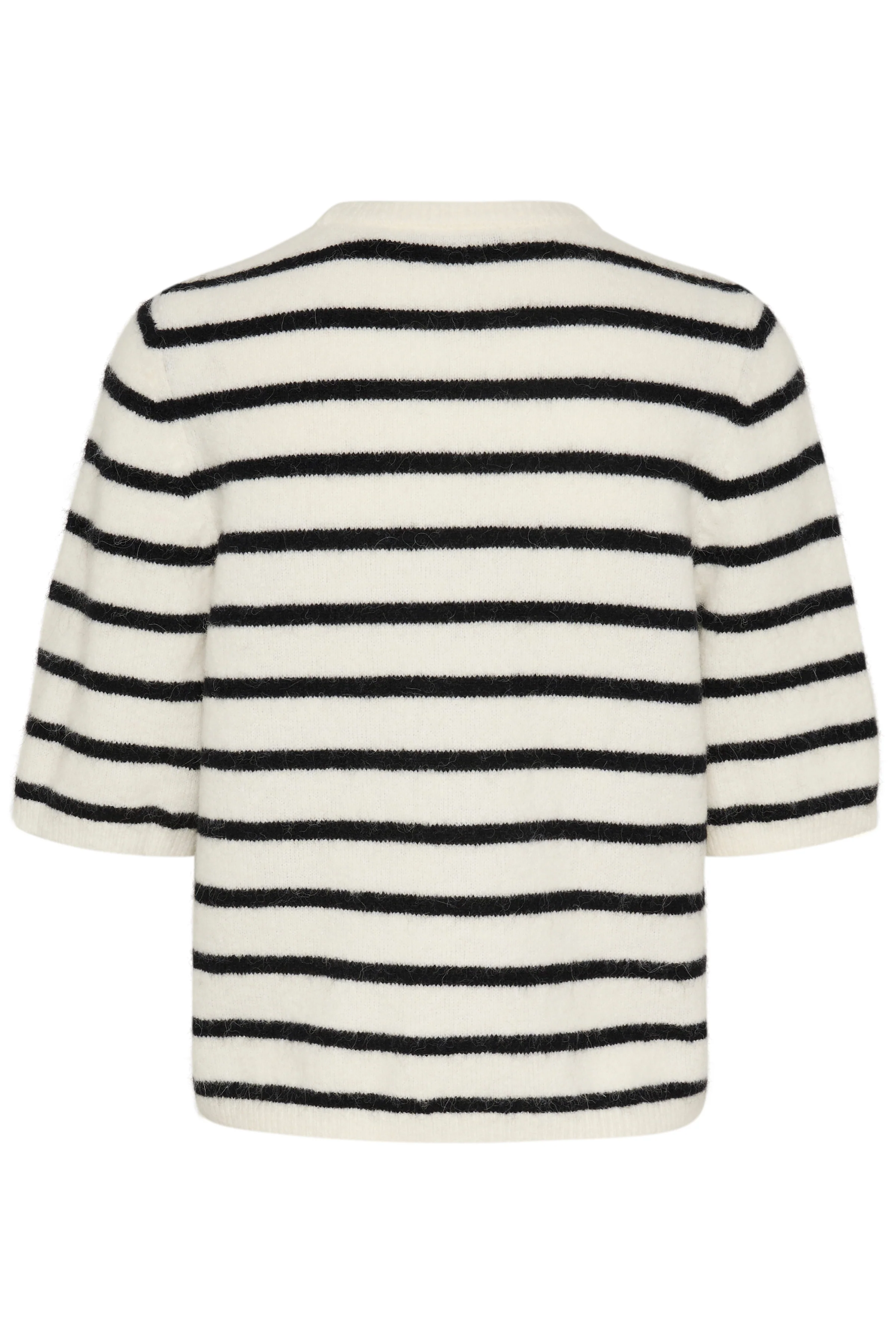 AlphaGZ stribet striktrøje - Ivory Black Striped - Image 2