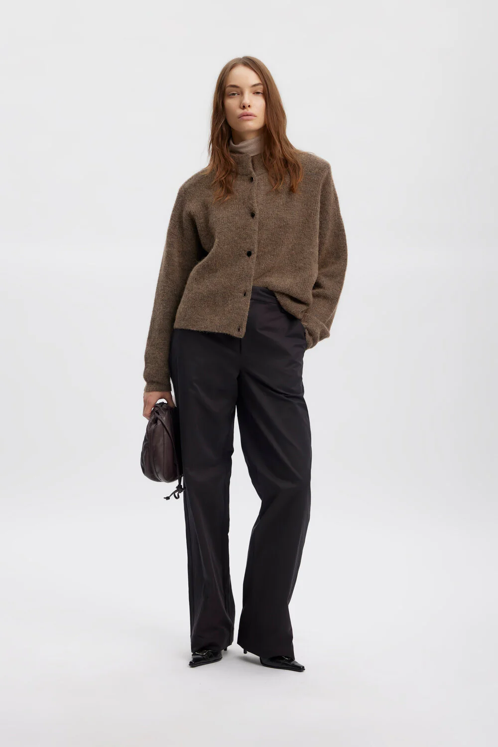AlphaGZ uldcardigan - Dark sand melange - Image 3