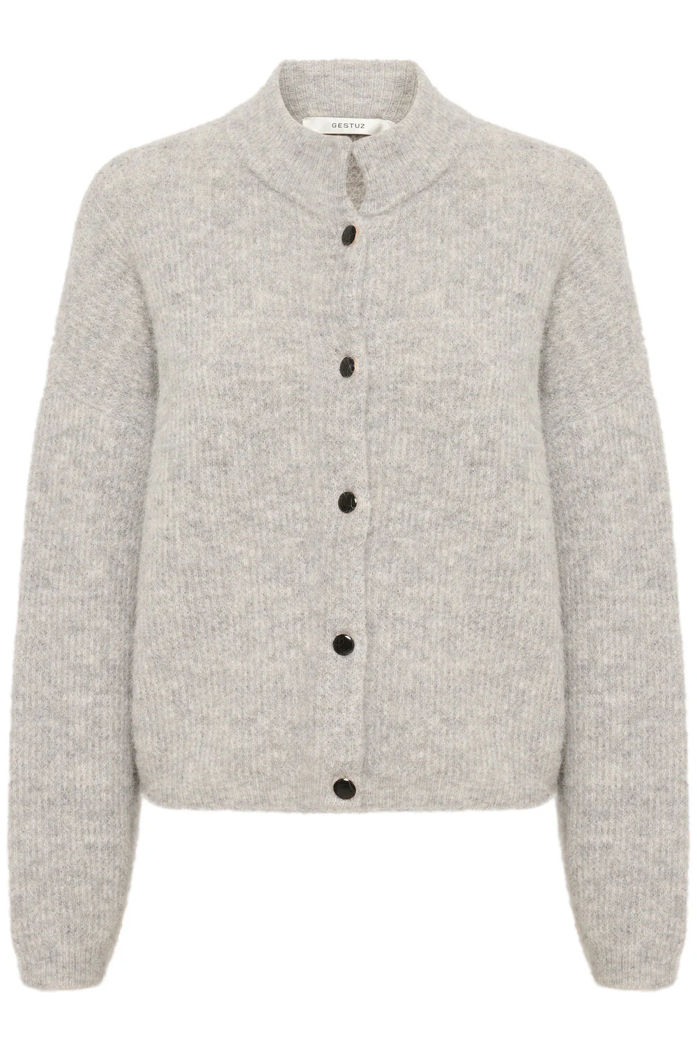 AlphaGZ uldcardigan - Light Grey Melange