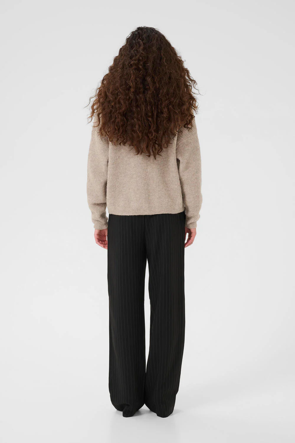 AlphaGZ uldcardigan - Warm Sand Melange - Image 7