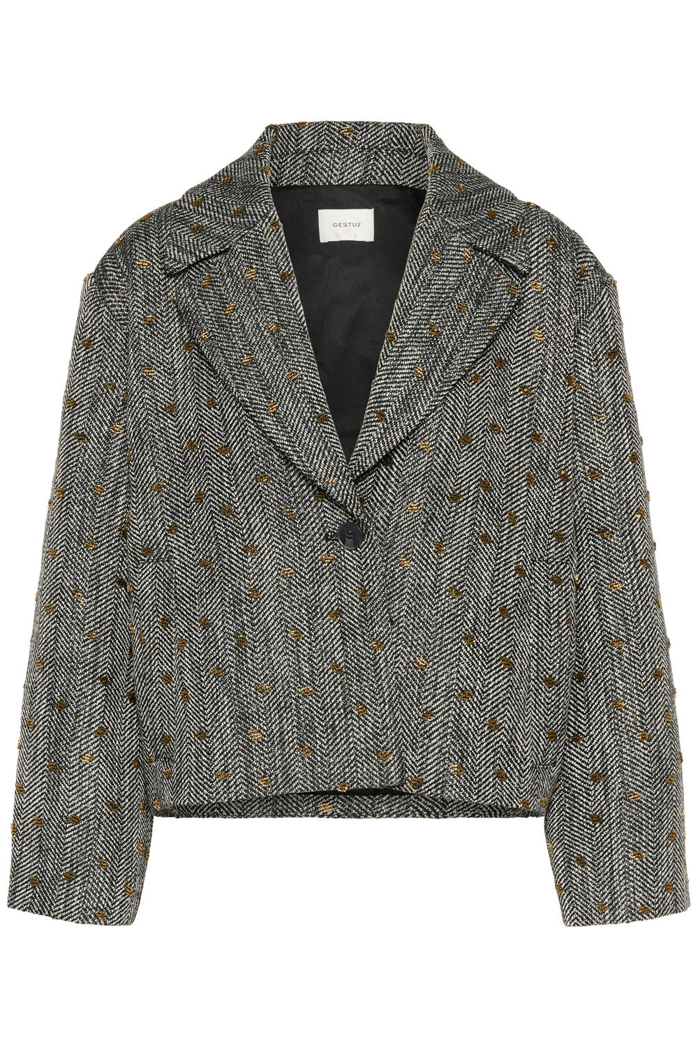GZriva blazer - Herringbone Black/Grey - Image 2