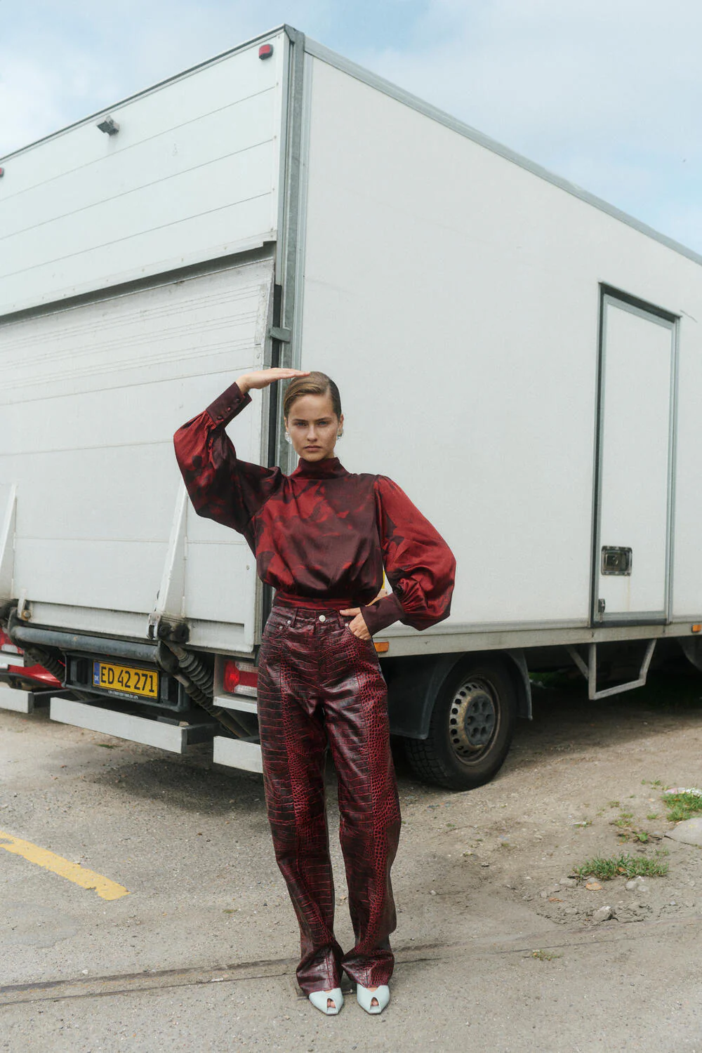 GZselina P bluse - Ripasso/Aronia Big Rose - Image 5
