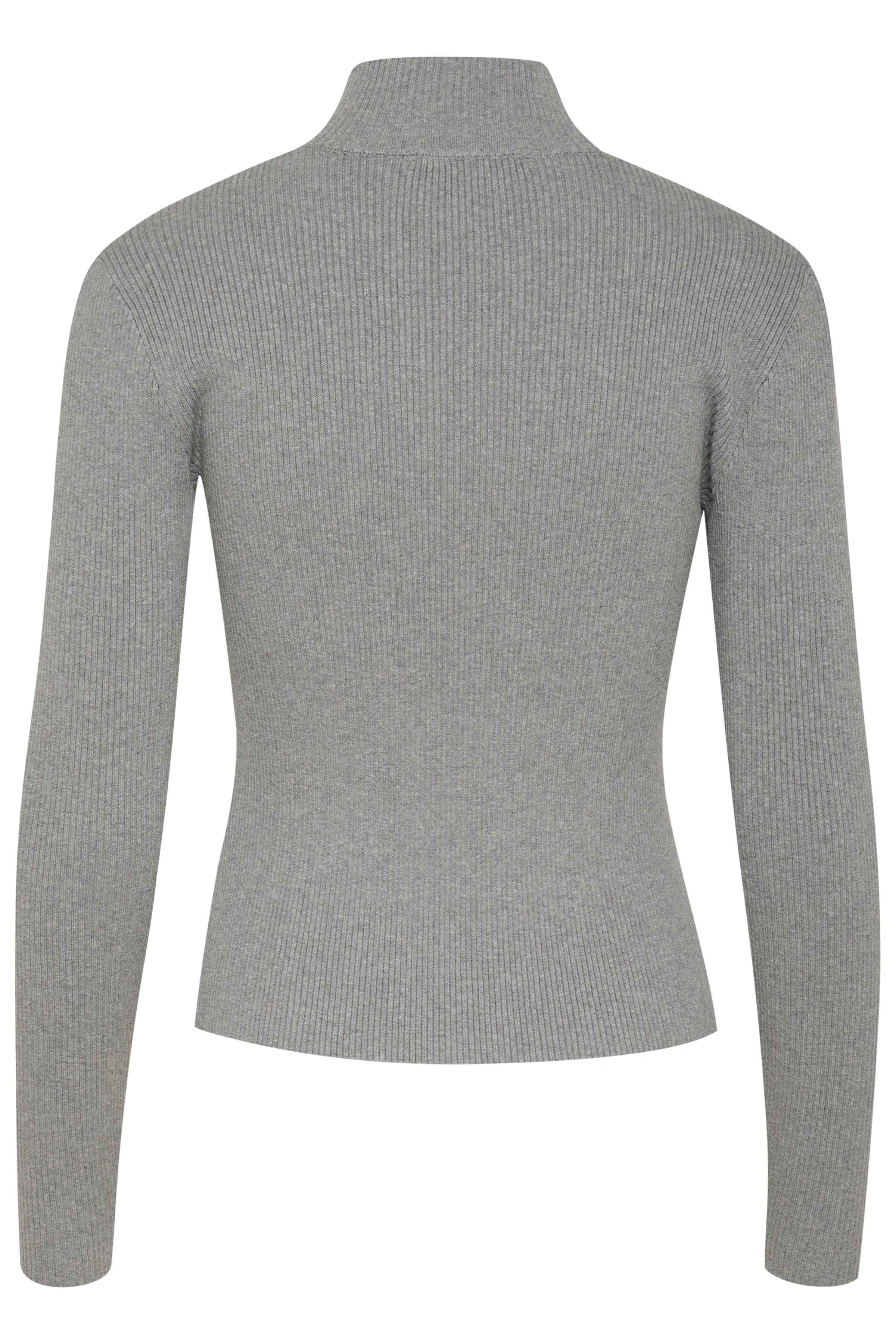 YasmiaGZ striktrøje - Grey Melange - Image 2