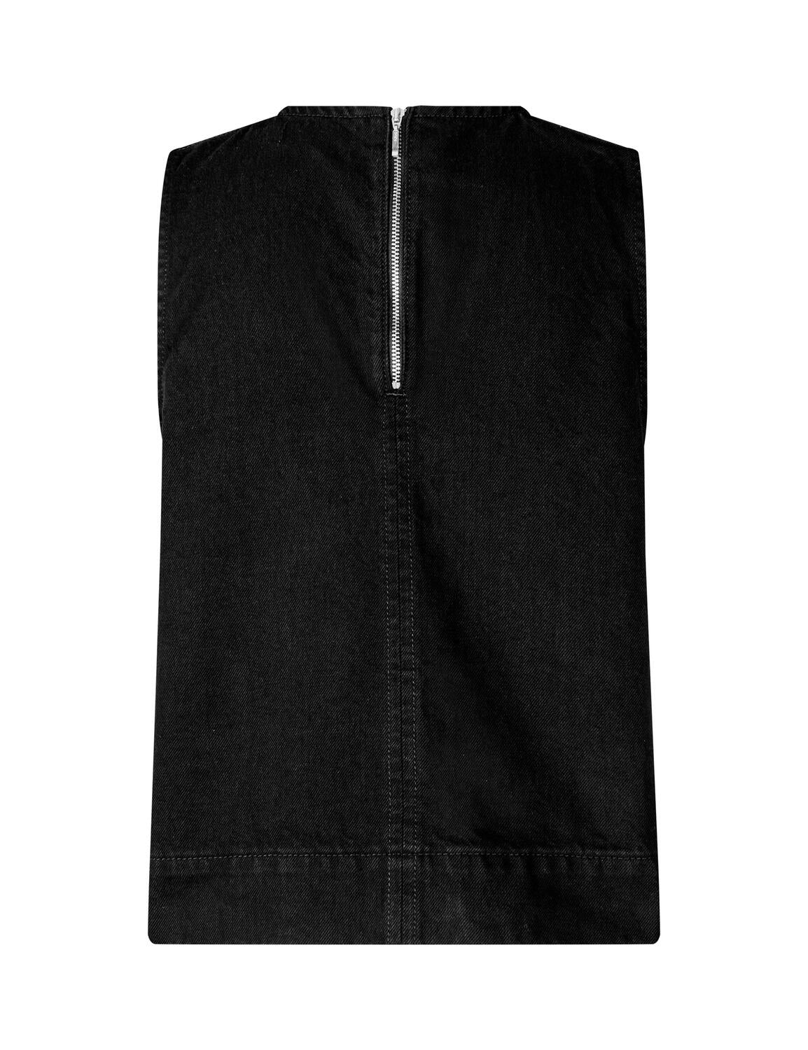 Rihne denimtop - sort - Image 4