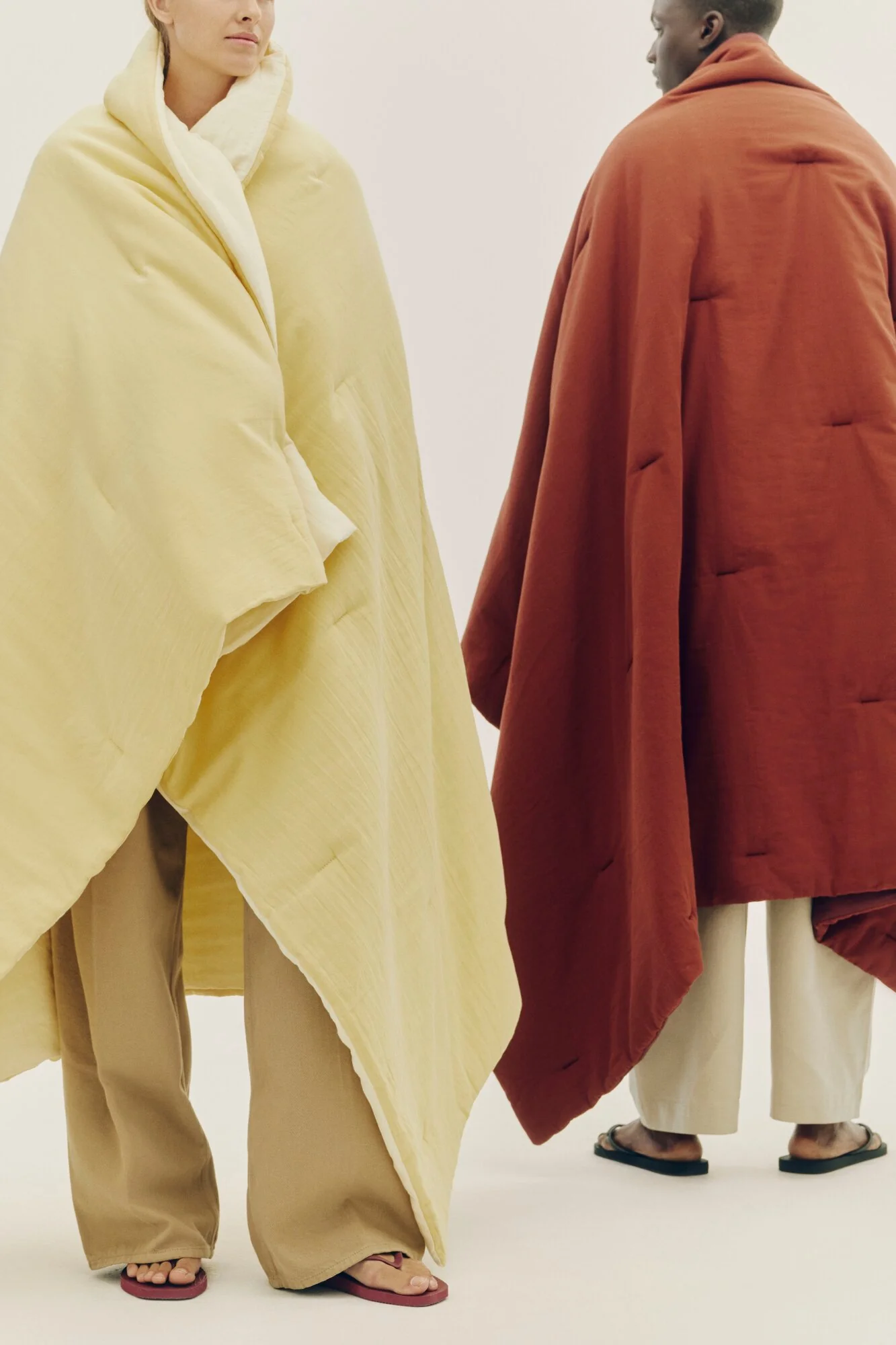 Air Quilt tæppe, 140x200 - Soft Yellow - Image 2