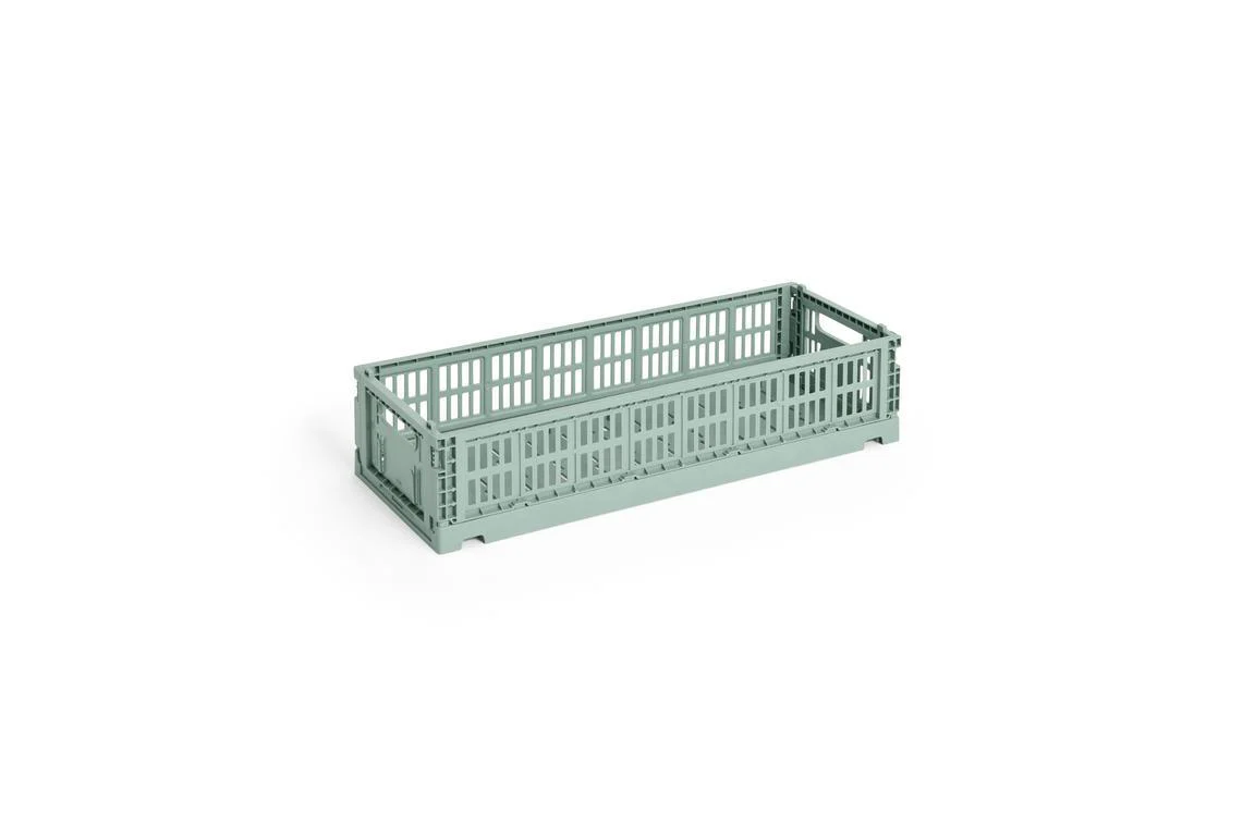 Colour Crate Oblong kasse, mini - Sage green