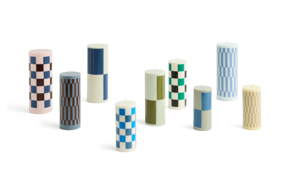 Column stearinlys, Small - Grå/blå - Image 4