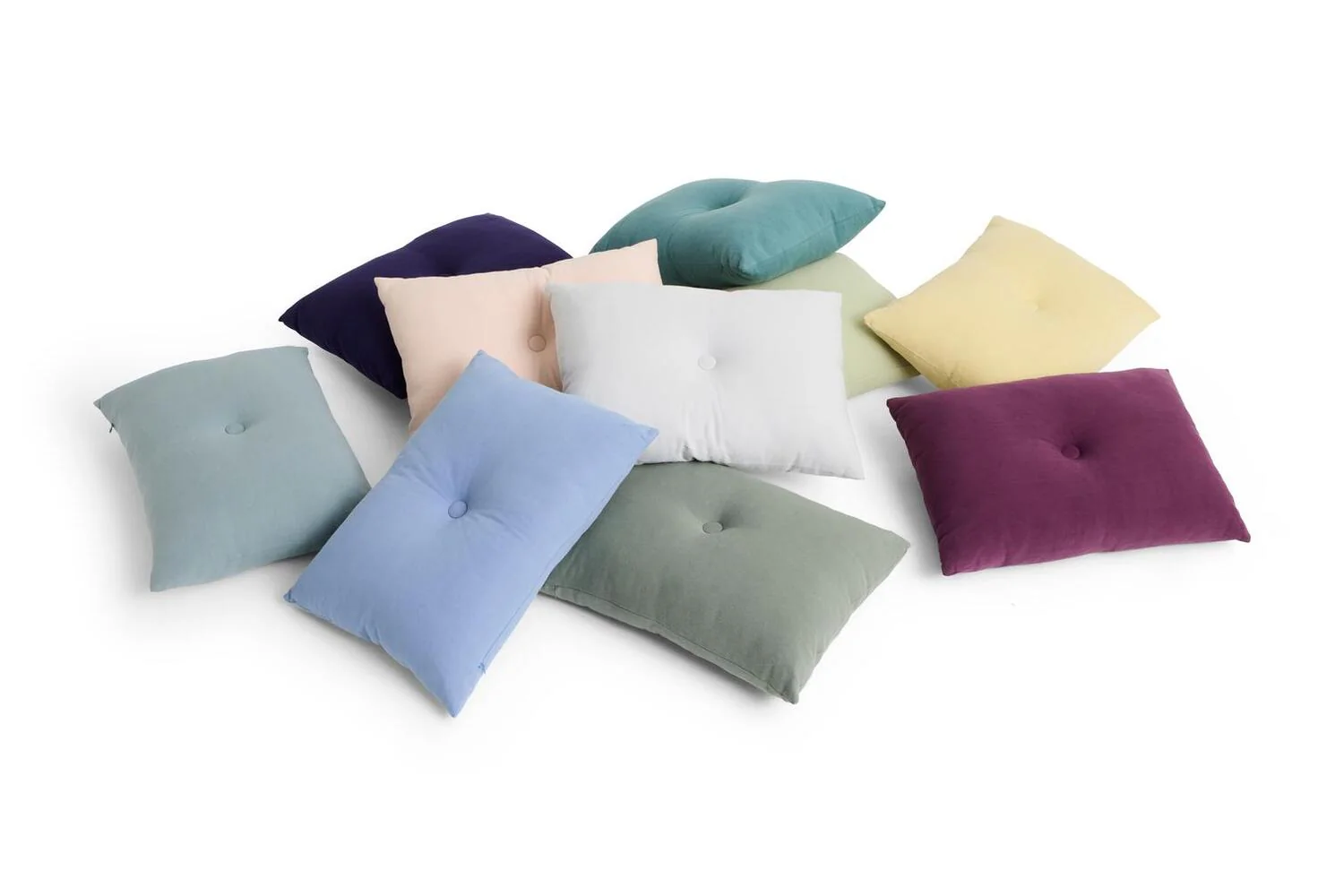 Dot Linen pude, Soft yellow - B60 x H40 cm. - Image 4