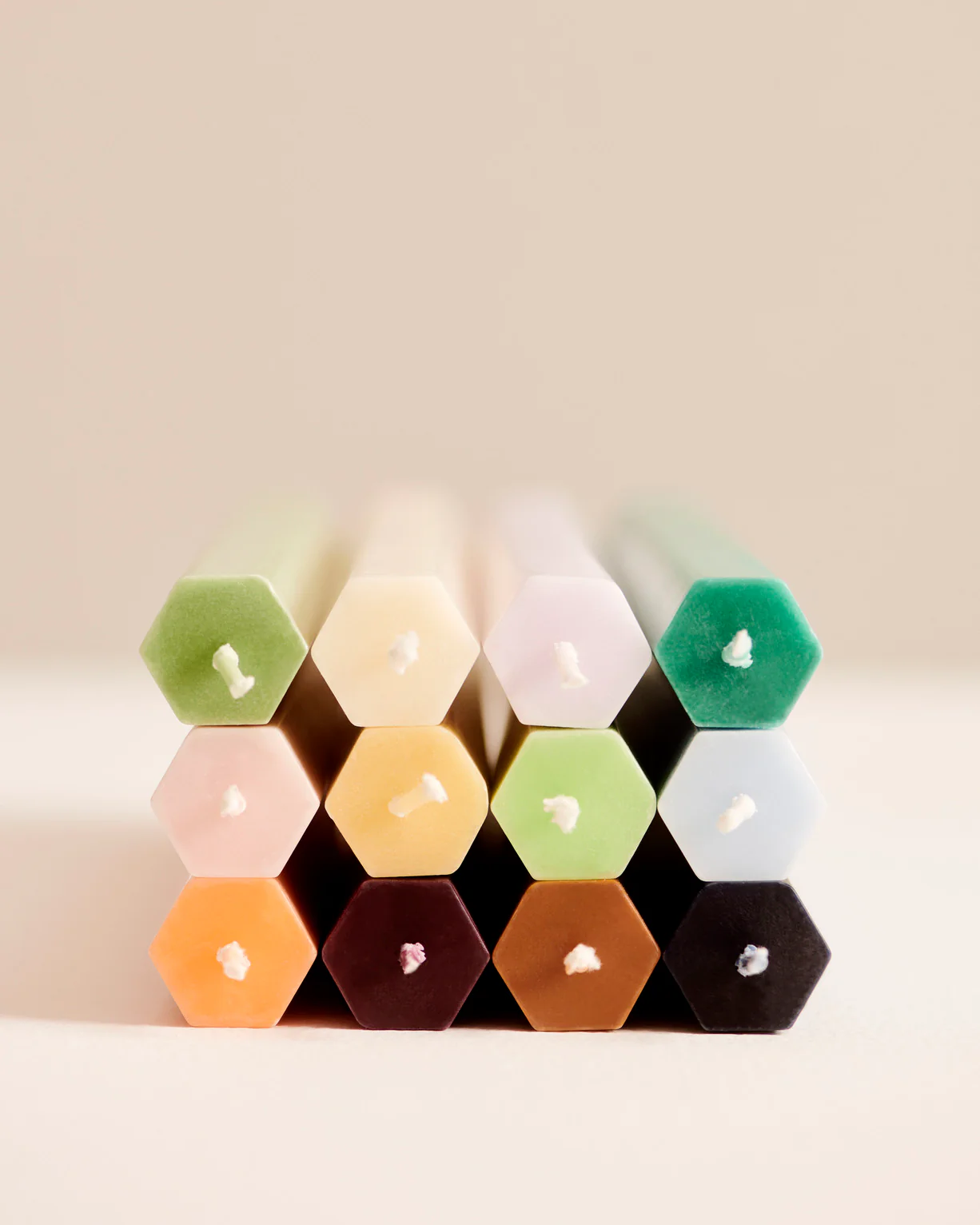 Hexagon stearinlys - Lavender - Image 2