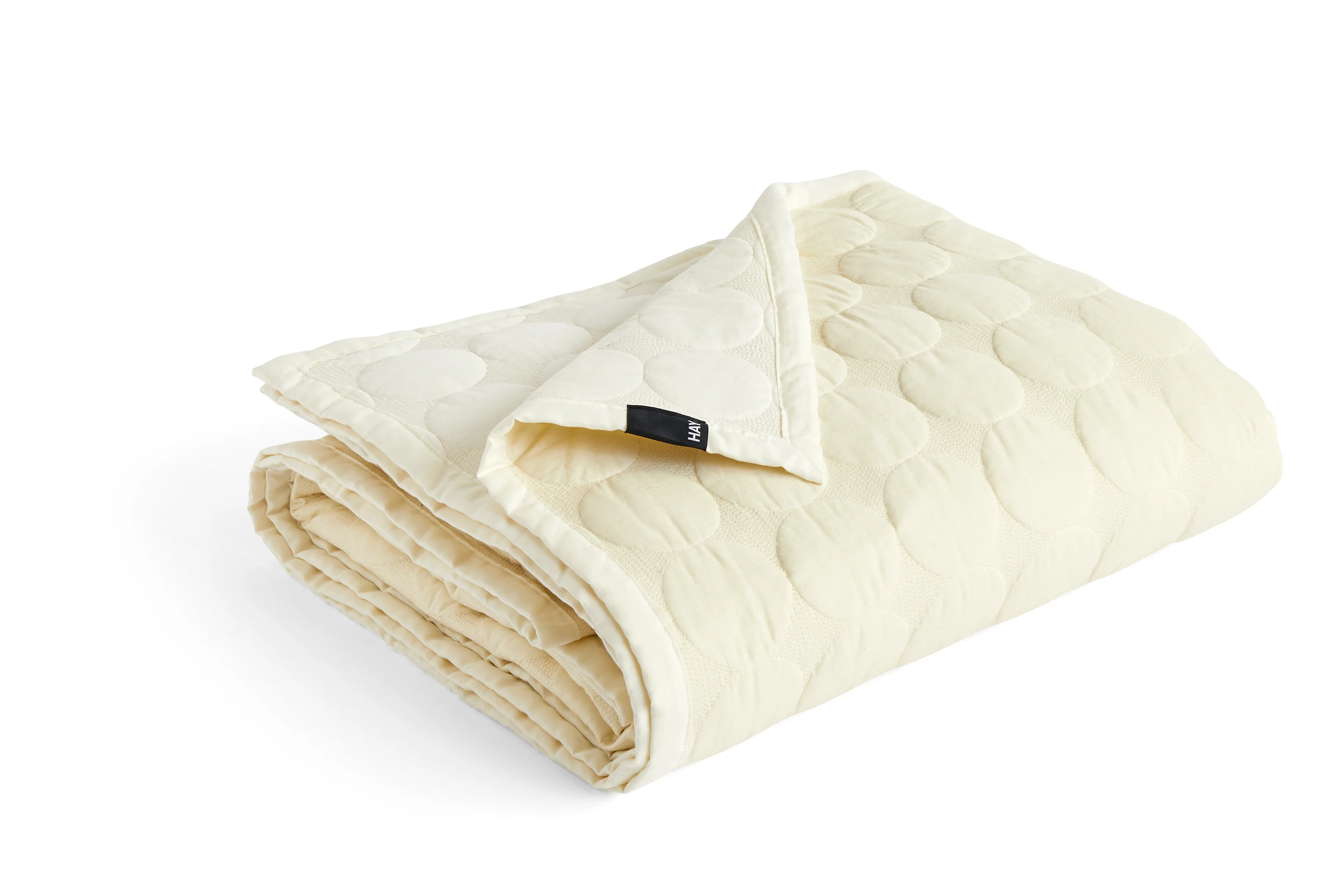 Mega Dot Organic sengetæppe - Ivory