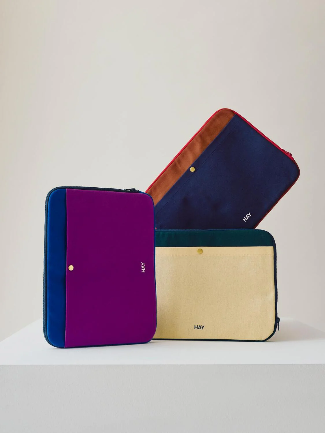Multi computer sleeve, 13"/14" - Soft Yellow Multi - Image 5
