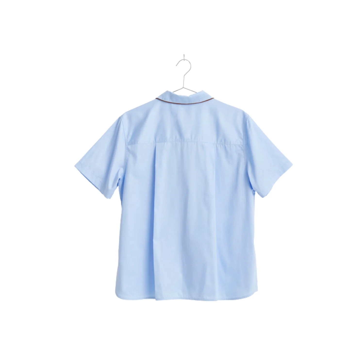 Outline Pyjama S/S natskjorte - Soft Blue - Image 3