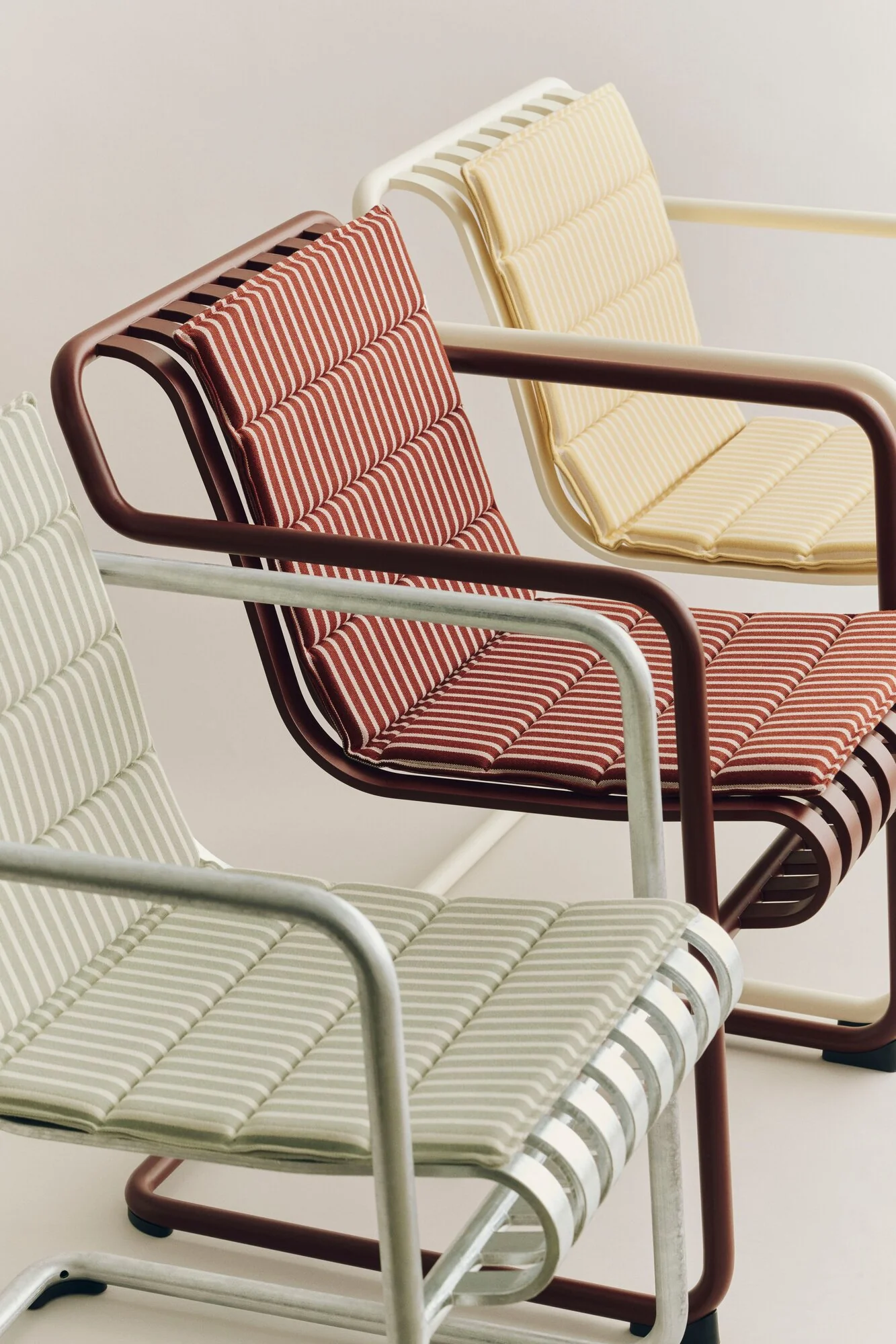 Terrazza Folding havehynde, 82x40 cm - Yellow Bold Stripe - Image 4