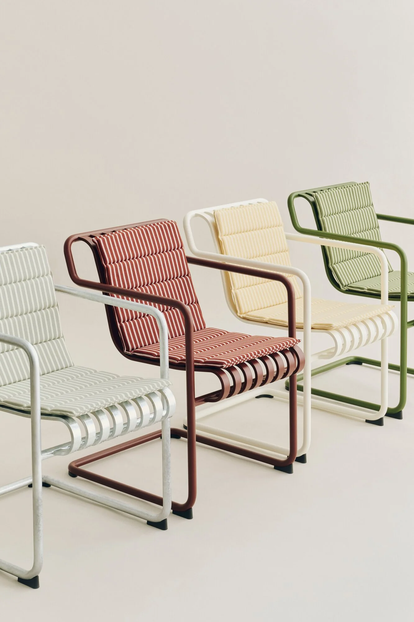 Terrazza Folding havehynde, 82x40 cm - Yellow Bold Stripe - Image 5