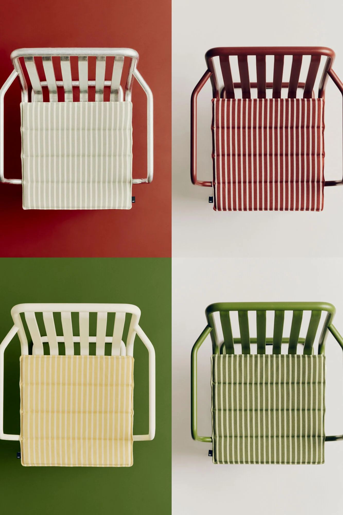Terrazza havehynde, 40x40 cm - Grey Bold Stripe - Image 6