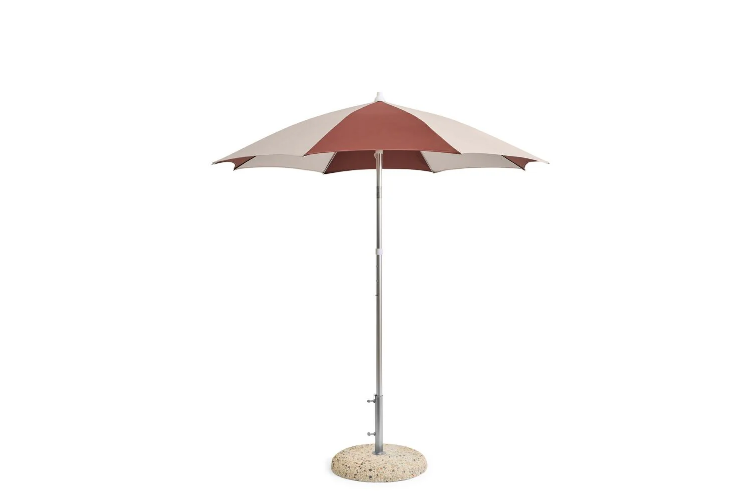 Terrazza Octagon parasol, Ø200 cm - Off-white/Burgundy - Image 4
