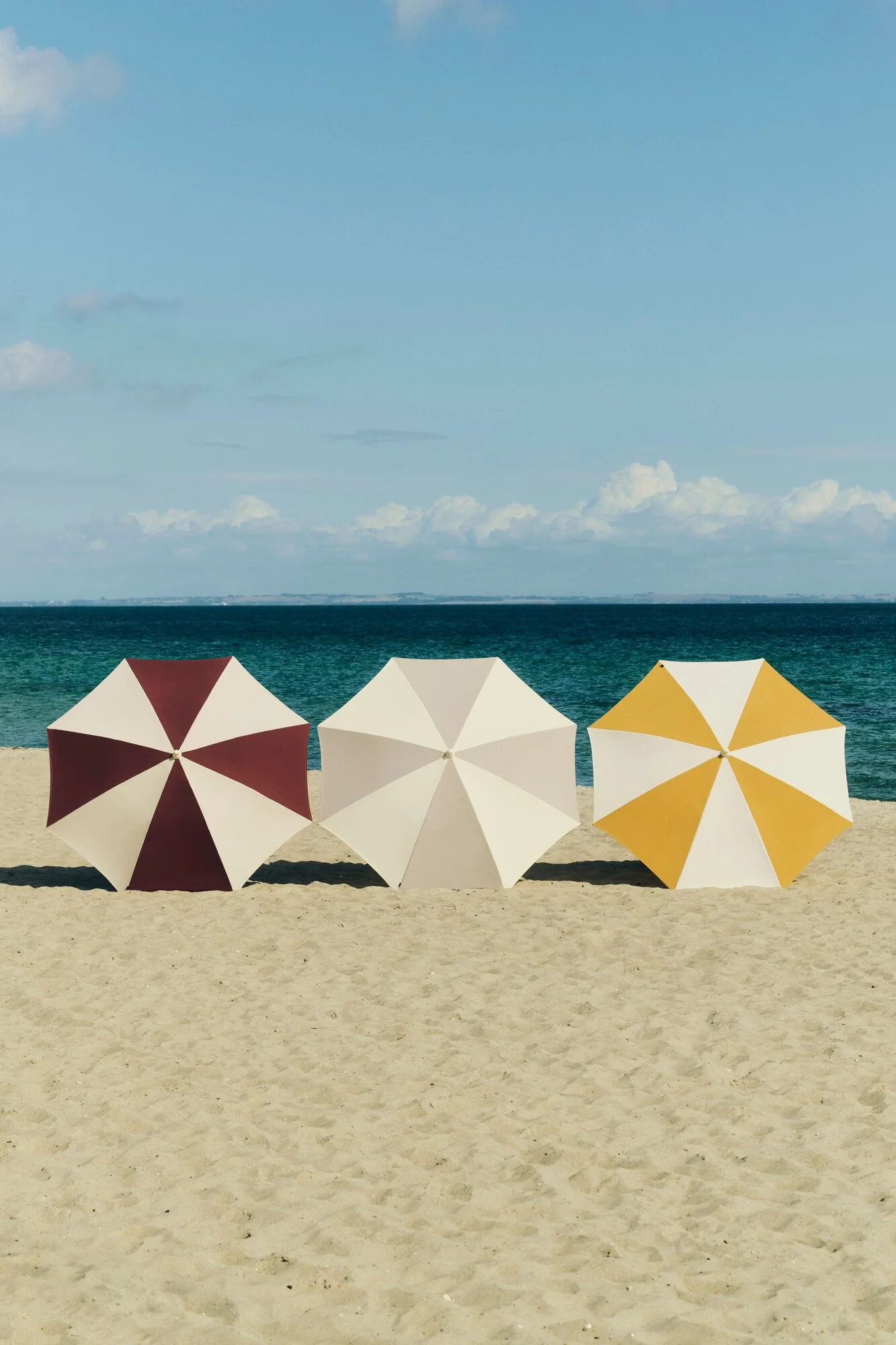 Terrazza Octagon parasol, Ø200 cm - Off-white/Burgundy - Image 5