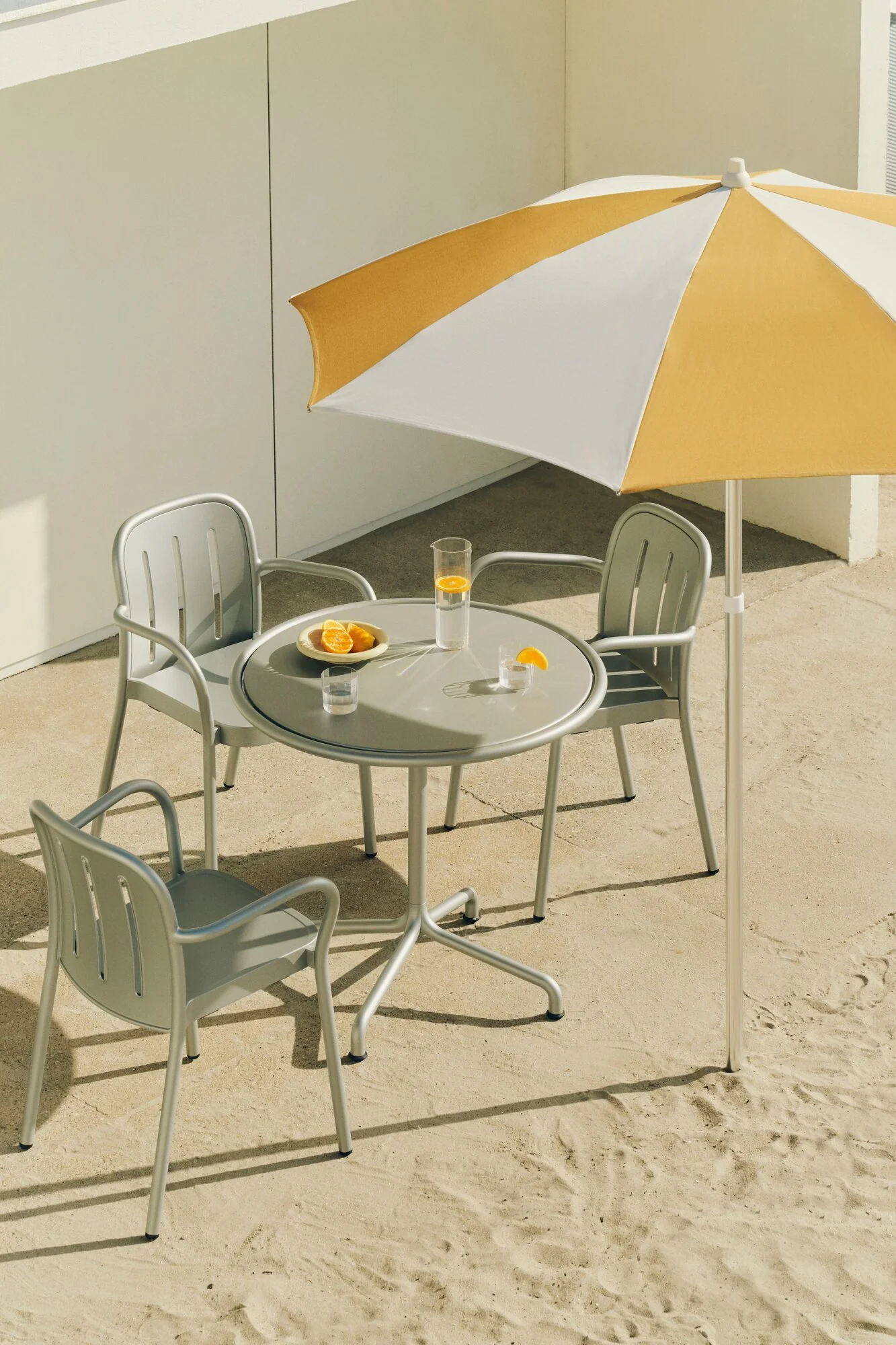 Terrazza Octagon parasol, Ø200 cm - Off-white/Ochre - Image 2