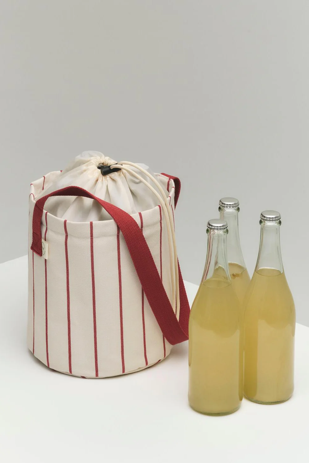x Jasper Morrison flasketaske - Beige with red stripe - Image 2