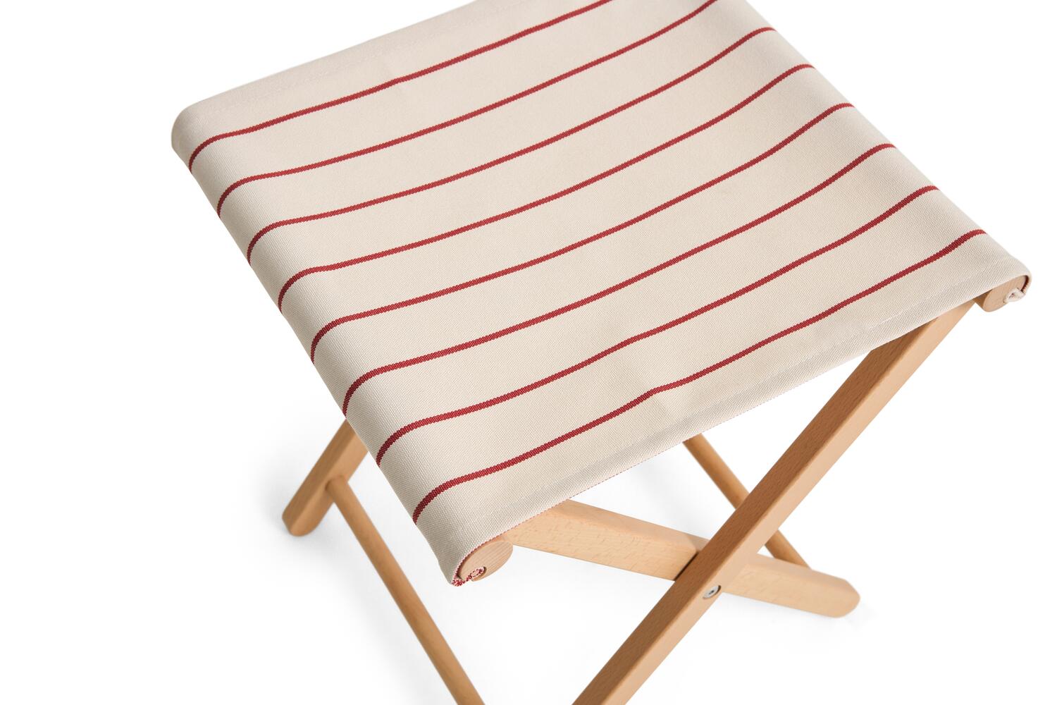x Jasper Morrison foldeskammel - Beige with red stripe - Image 5