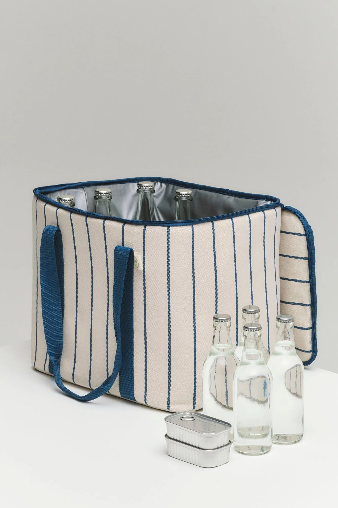 x Jasper Morrison køletaske - Beige with blue stripe - Image 2