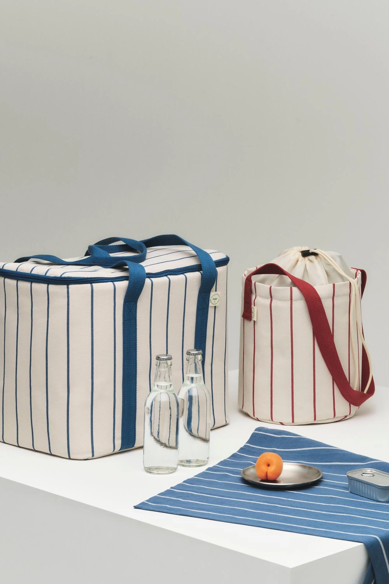x Jasper Morrison viskestykker, 2 stk - Blue with beige stripe - Image 4
