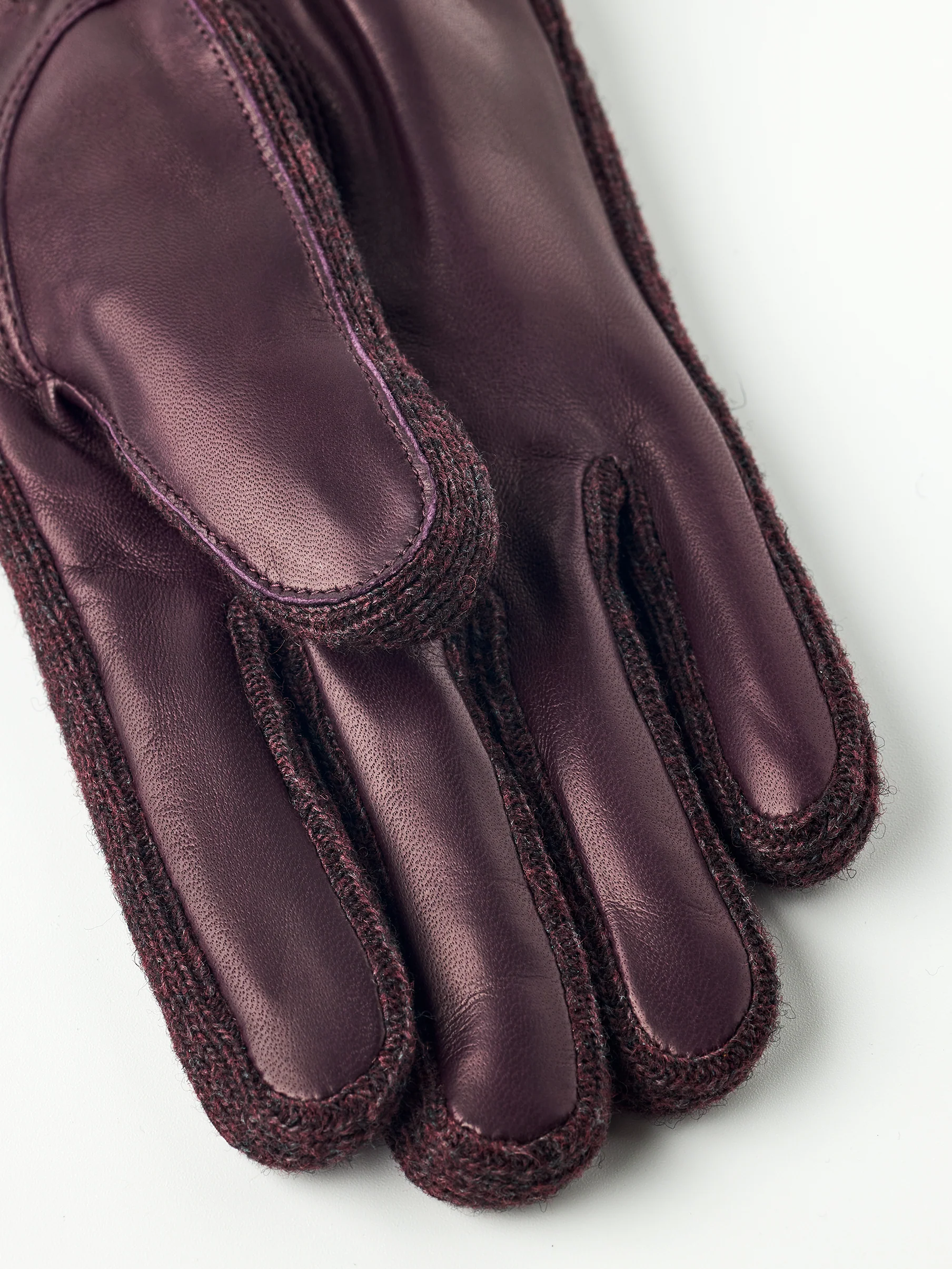 Jeanne lammeskindshandsker - Dark Plum - Image 2