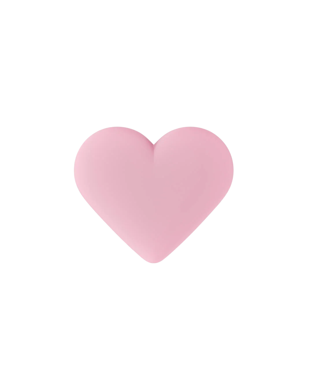 Silicone Heart sticker - Pink