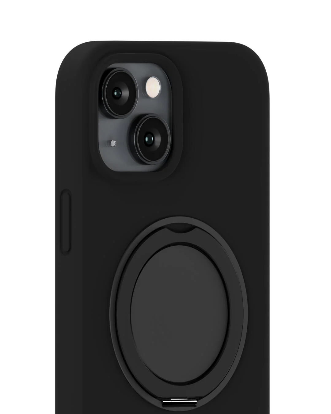 Silicone Stand iPhone cover - Black - Image 3