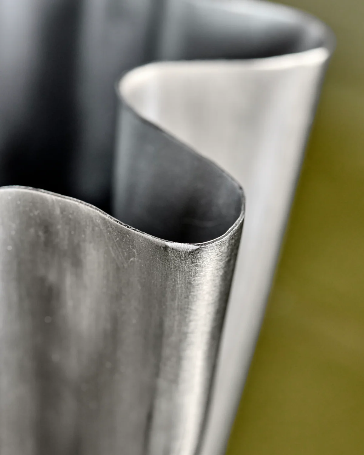 Flood vase, Børstet Sølvfinish - H13 cm - Image 4