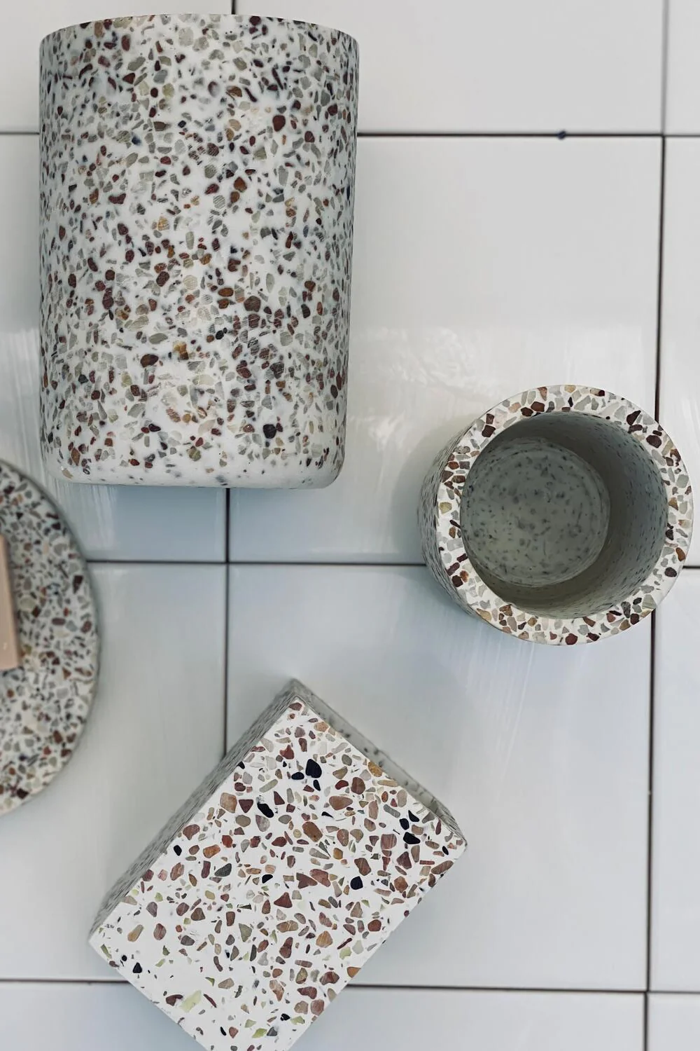 Terrazzo tandbørste krus - natural - Image 3
