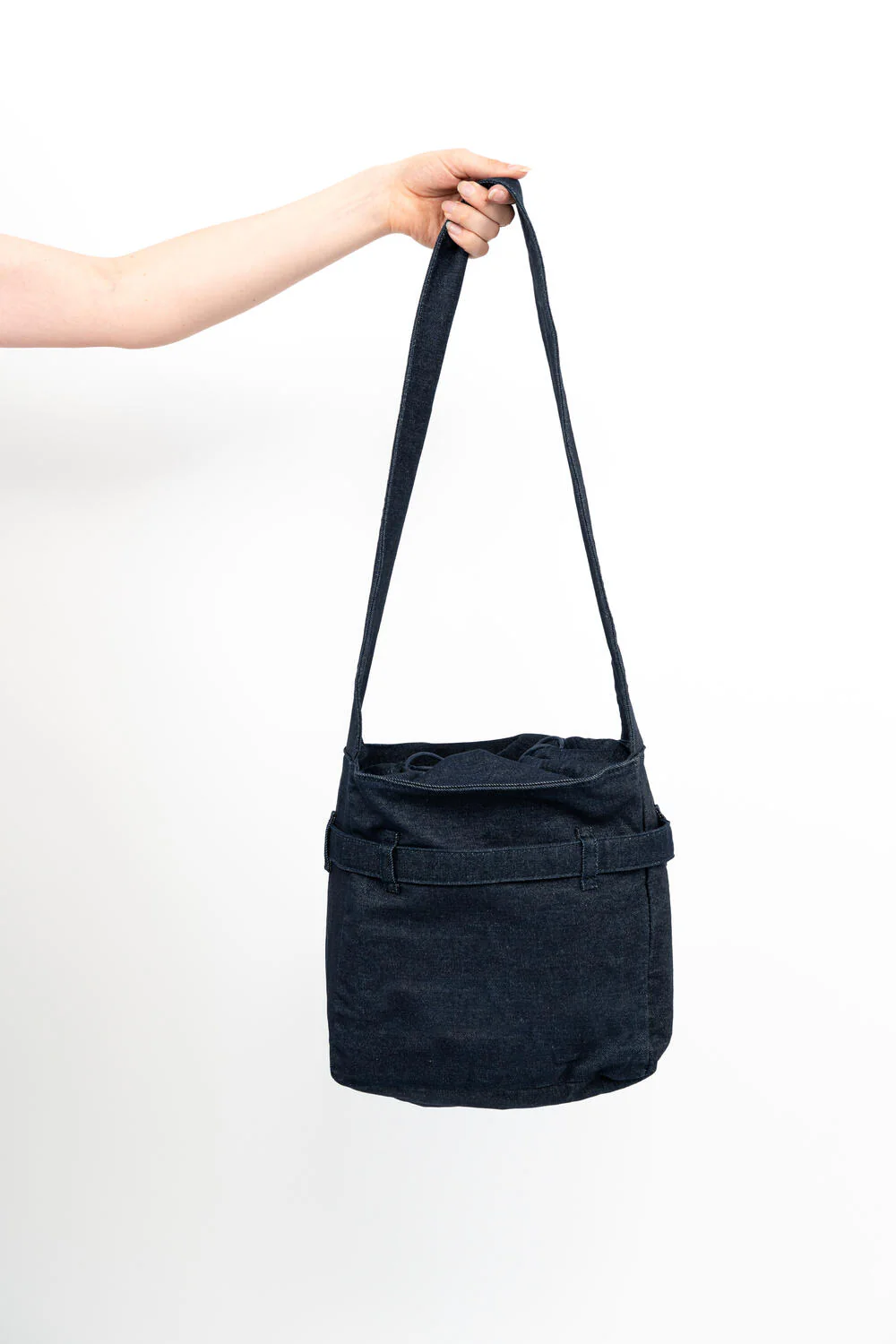 DENIM crossbody taske - blå - Image 5