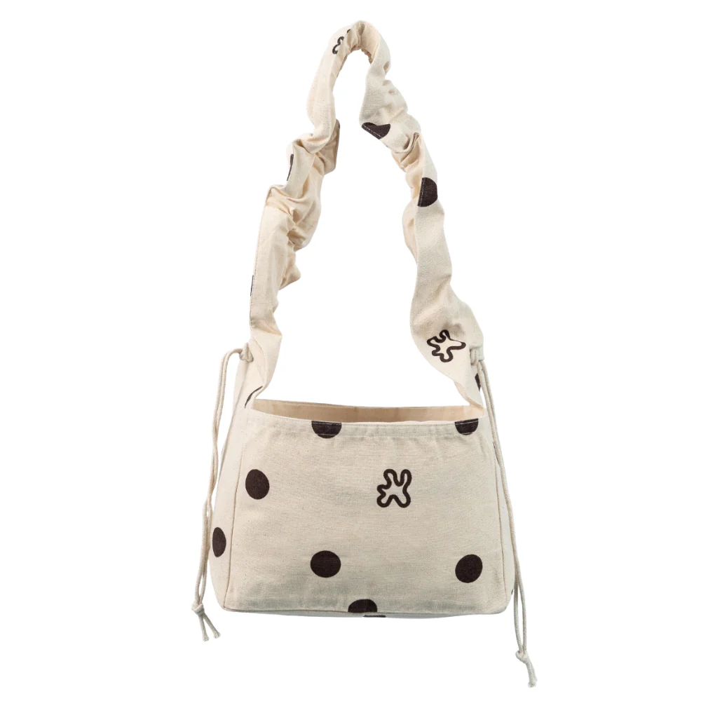 Ruffle Mini shopper - Brown Dots - Image 6