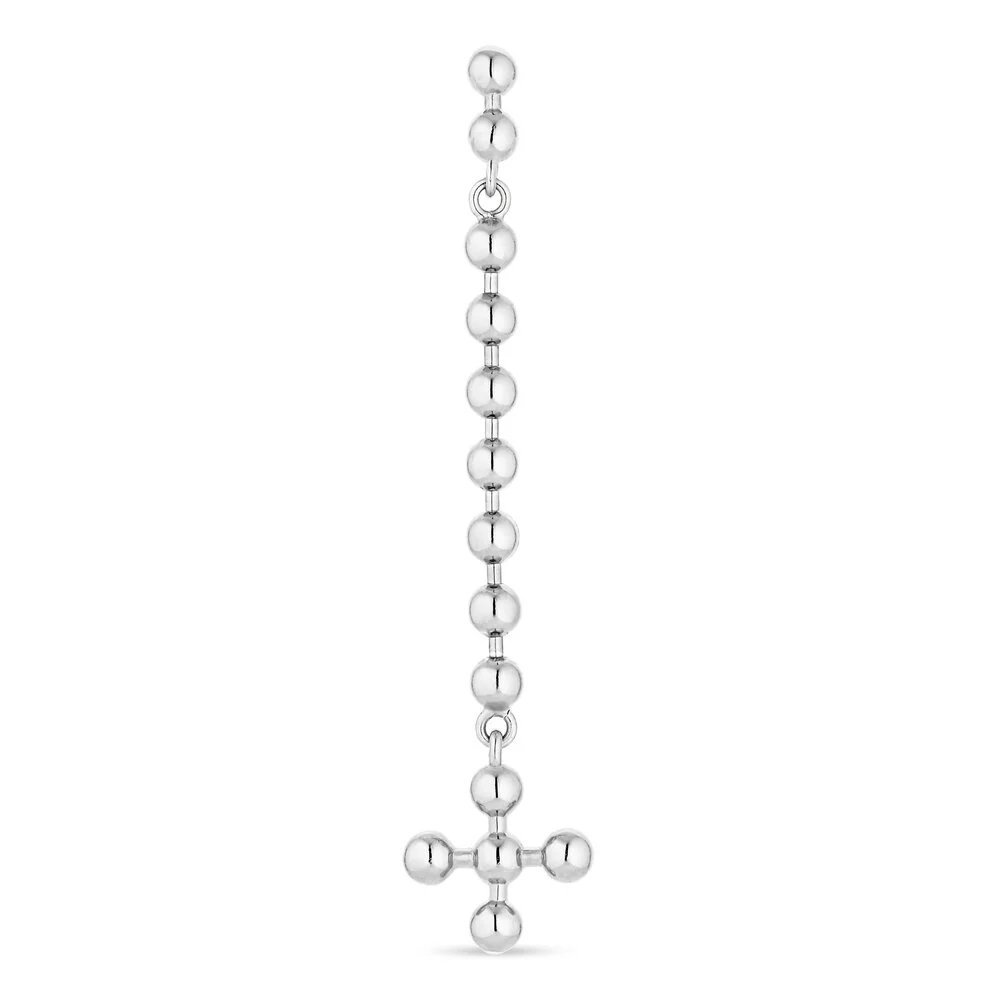 Atomic Chain hængeørering - sølv - Image 4
