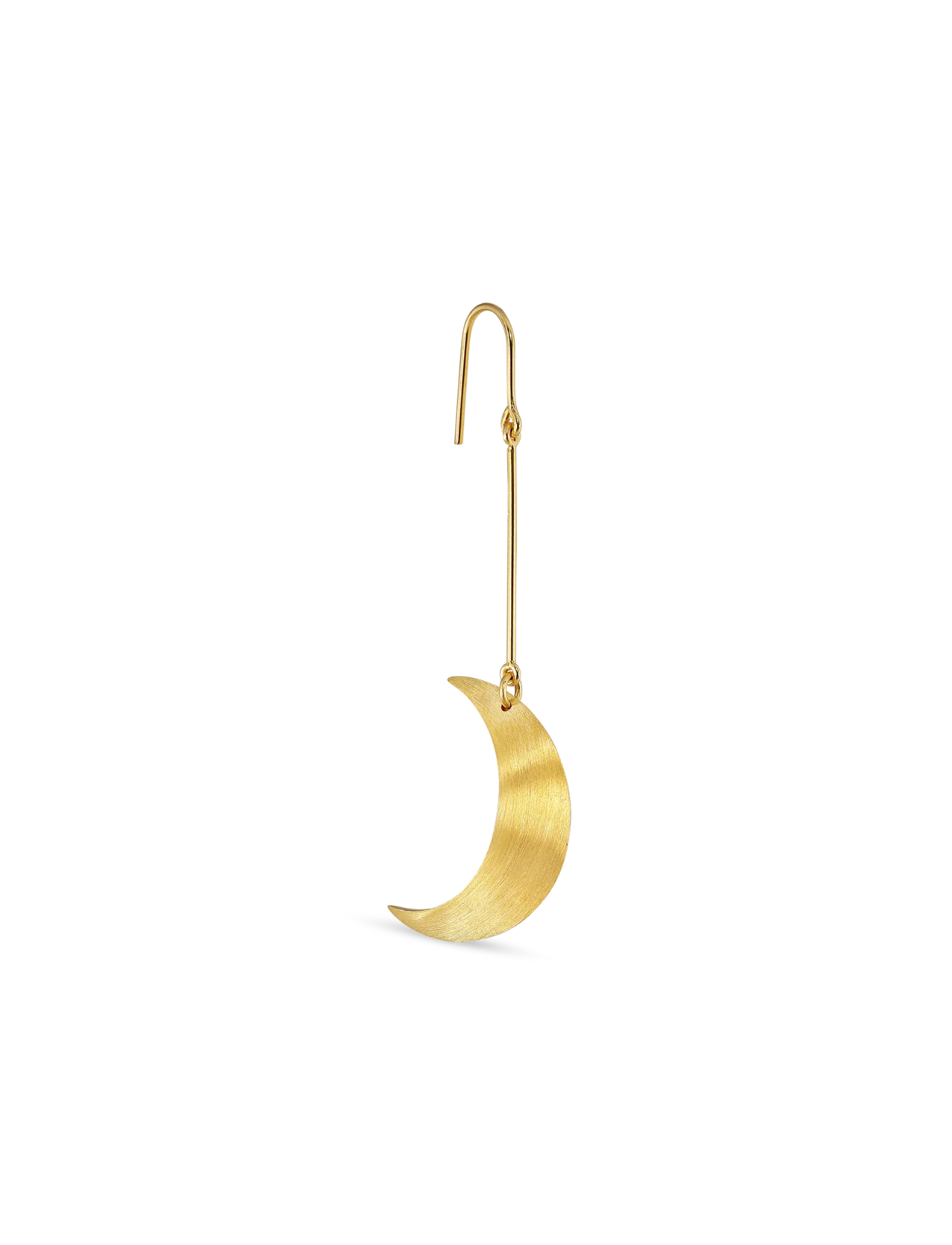 Half Moon hængeørering - forgyldt - Image 4