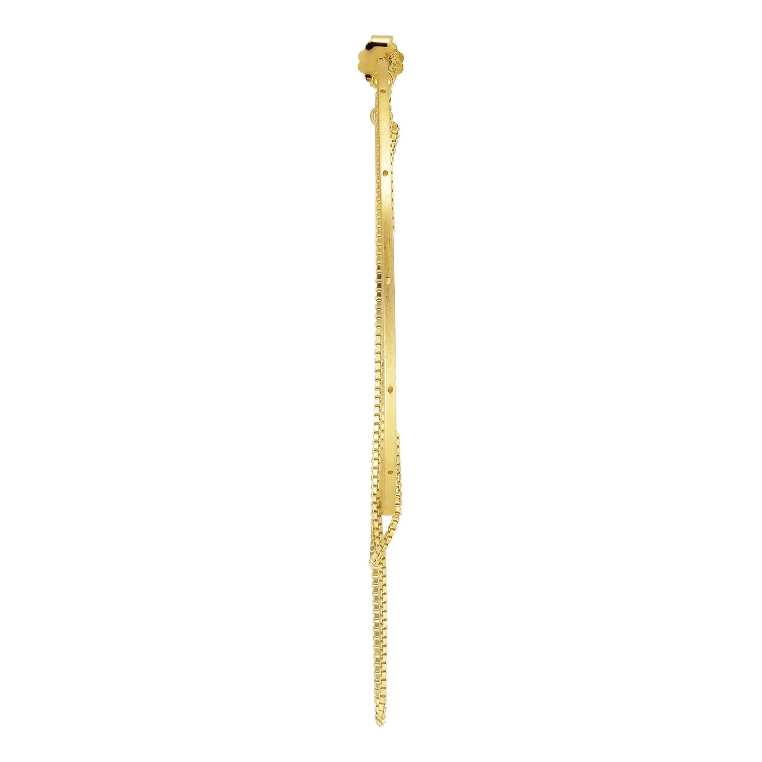 Orbis Chain ørering, stor - forgyldt - Image 3