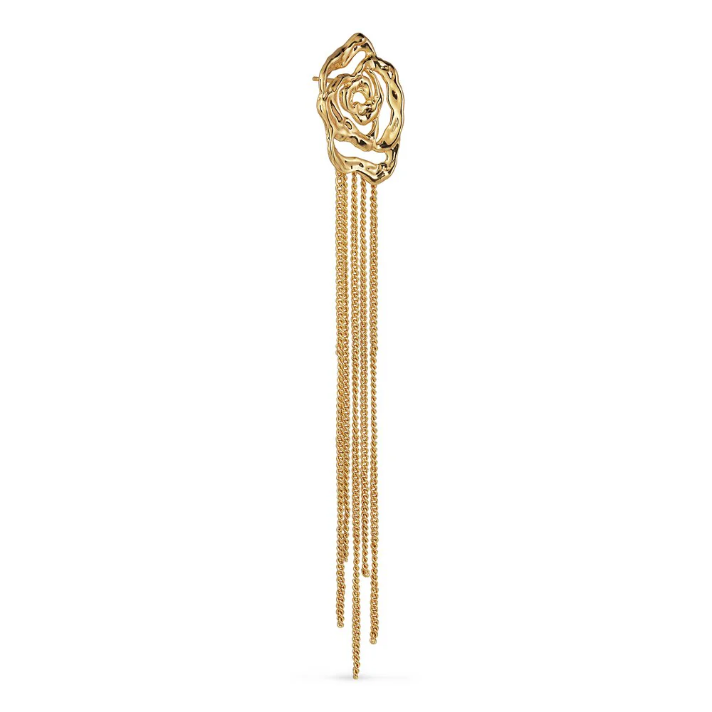 Rose Chain hængeørering - forgyldt - Image 2