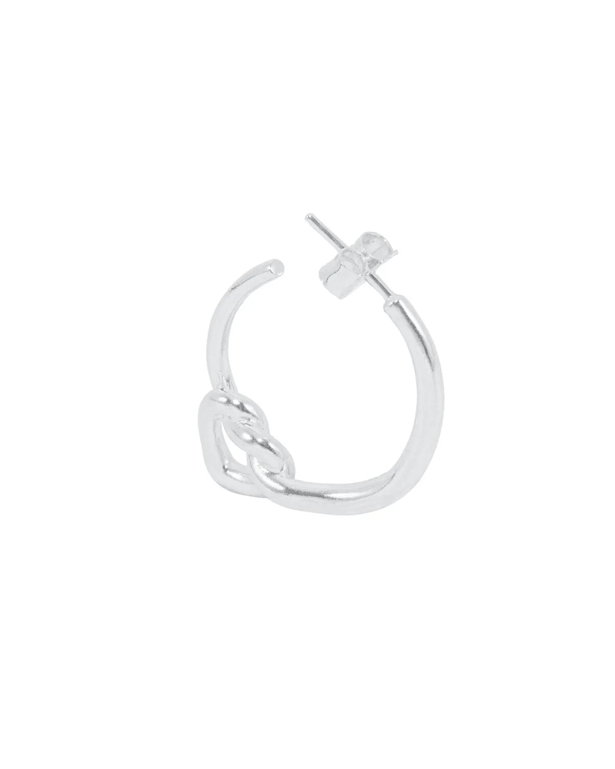Tied Heart hoop - sølv - Image 3
