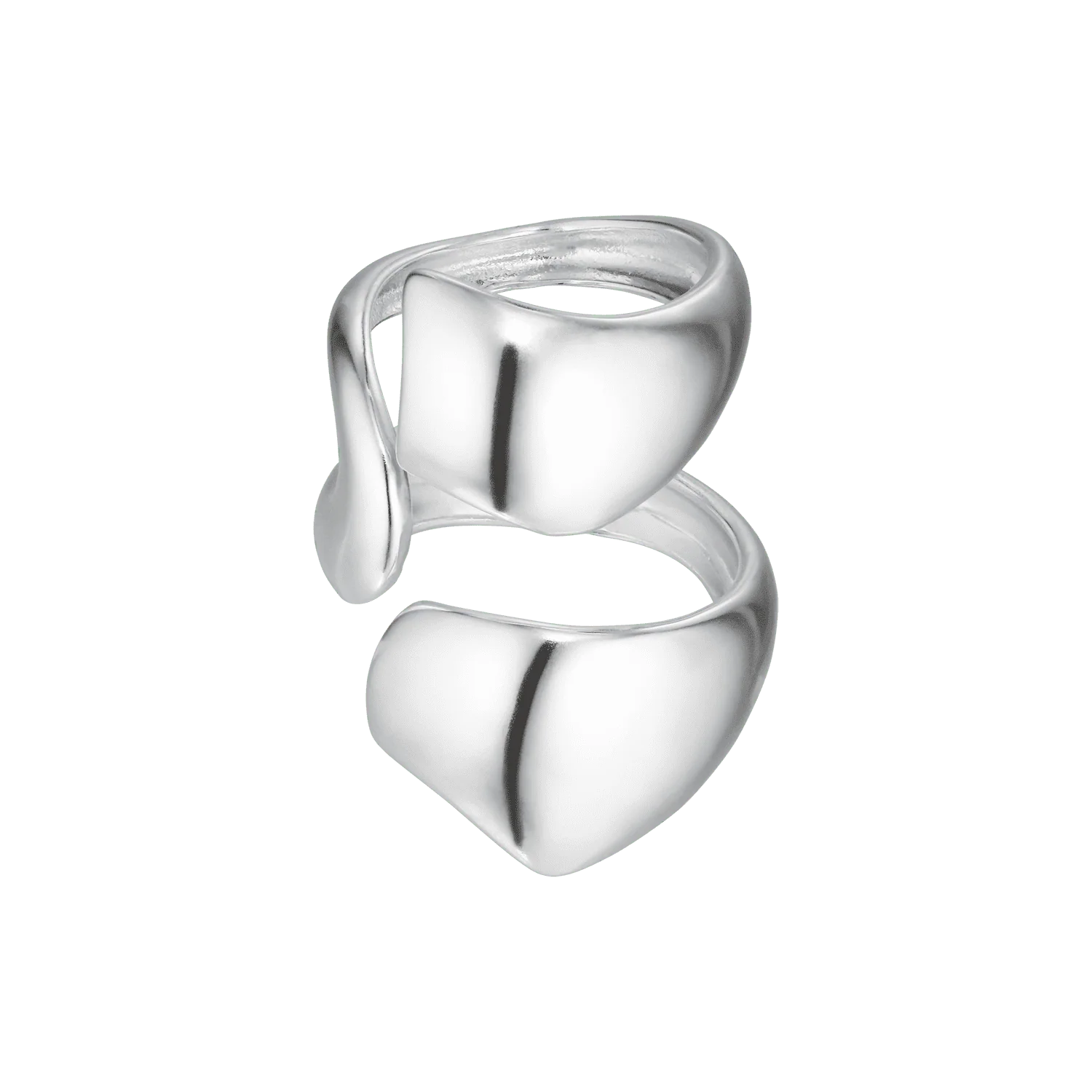 x OW Swirl ring - sølvbelagt - Image 4