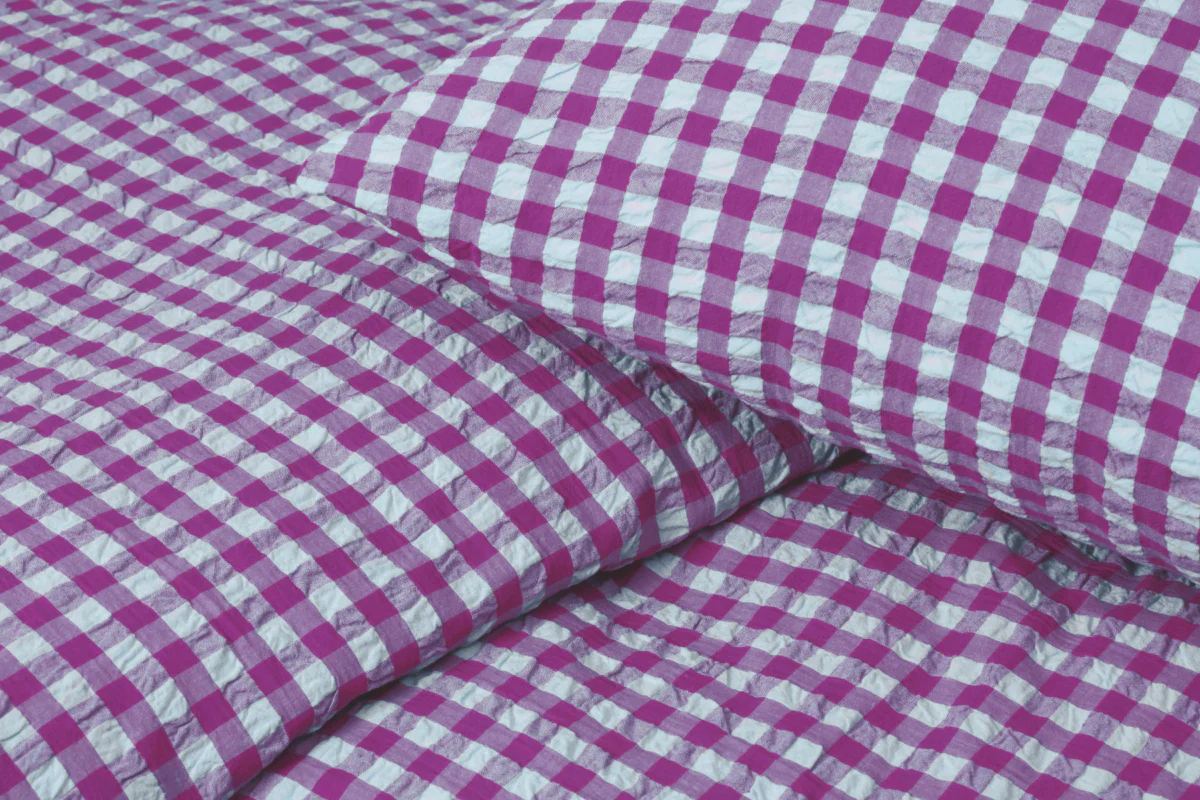 Bæk&Bølge sengetøj - Fuchsia/Mint - Image 11
