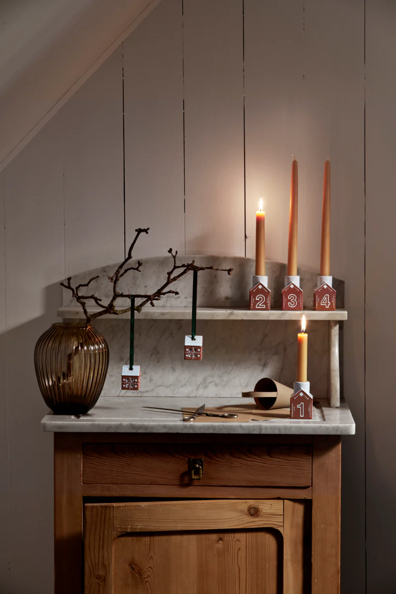 Gingerbread juleophæng, brun - 2 stk - Image 3