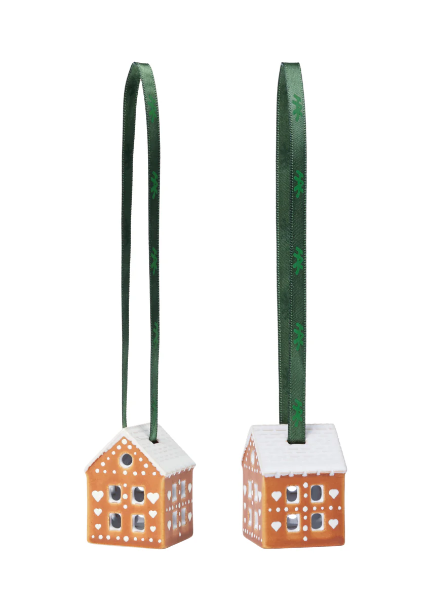 Gingerbread juleophæng, brun - 2 stk - Image 5