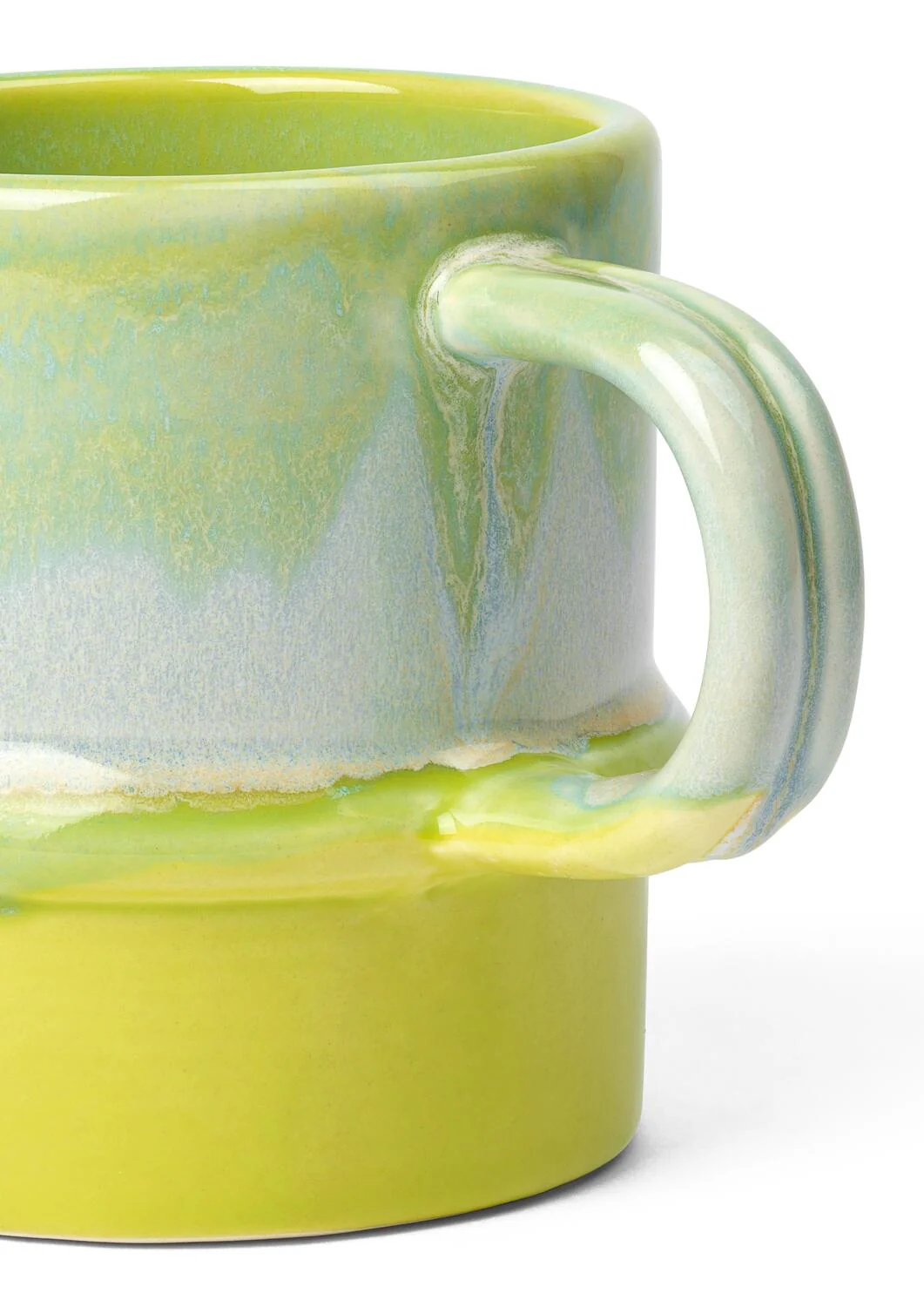 Poppery krus med hank, apple green/mint - 35 cl - Image 3