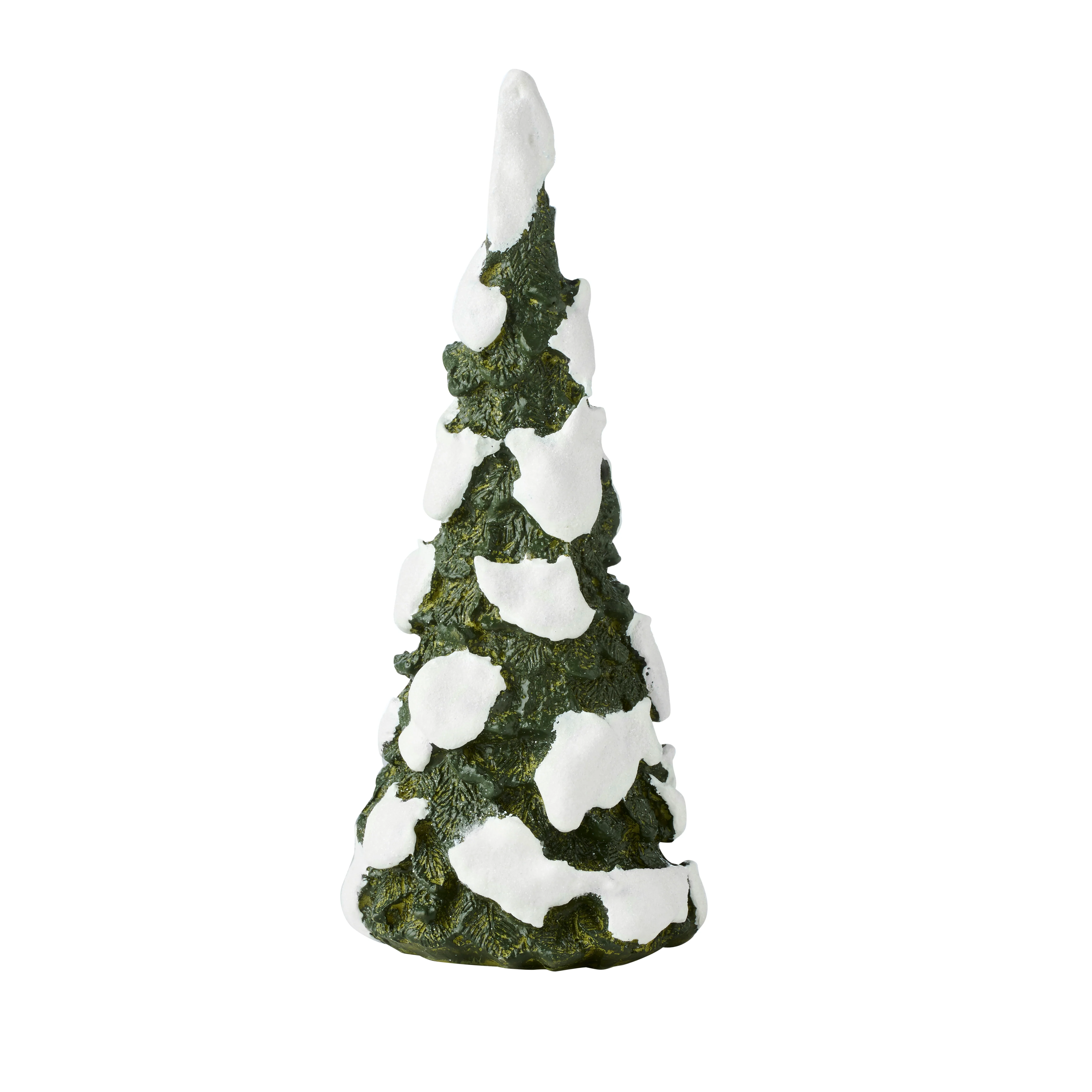 Juletræ med sne - 22cm
