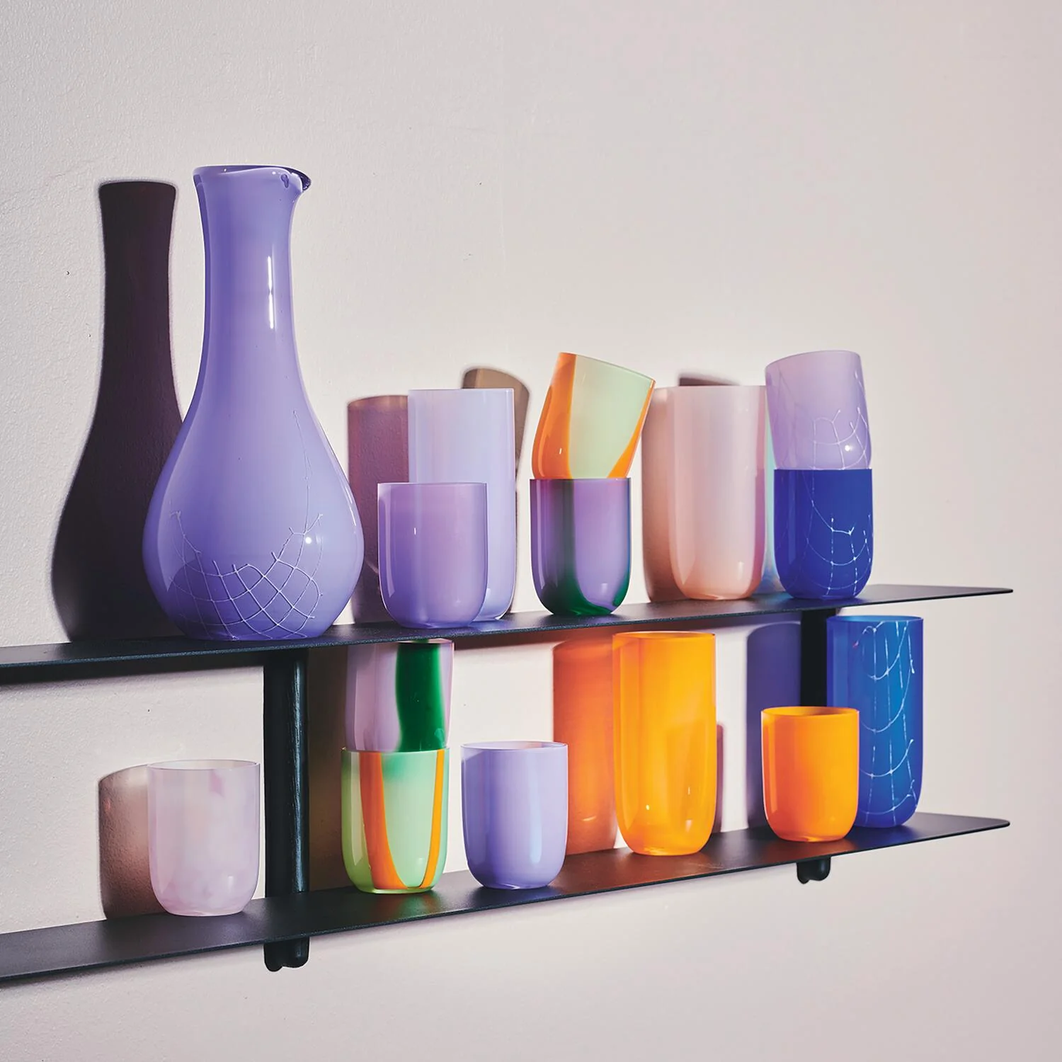 Flow Longdrink glas, orange/prikker - 40 cl. - Image 4