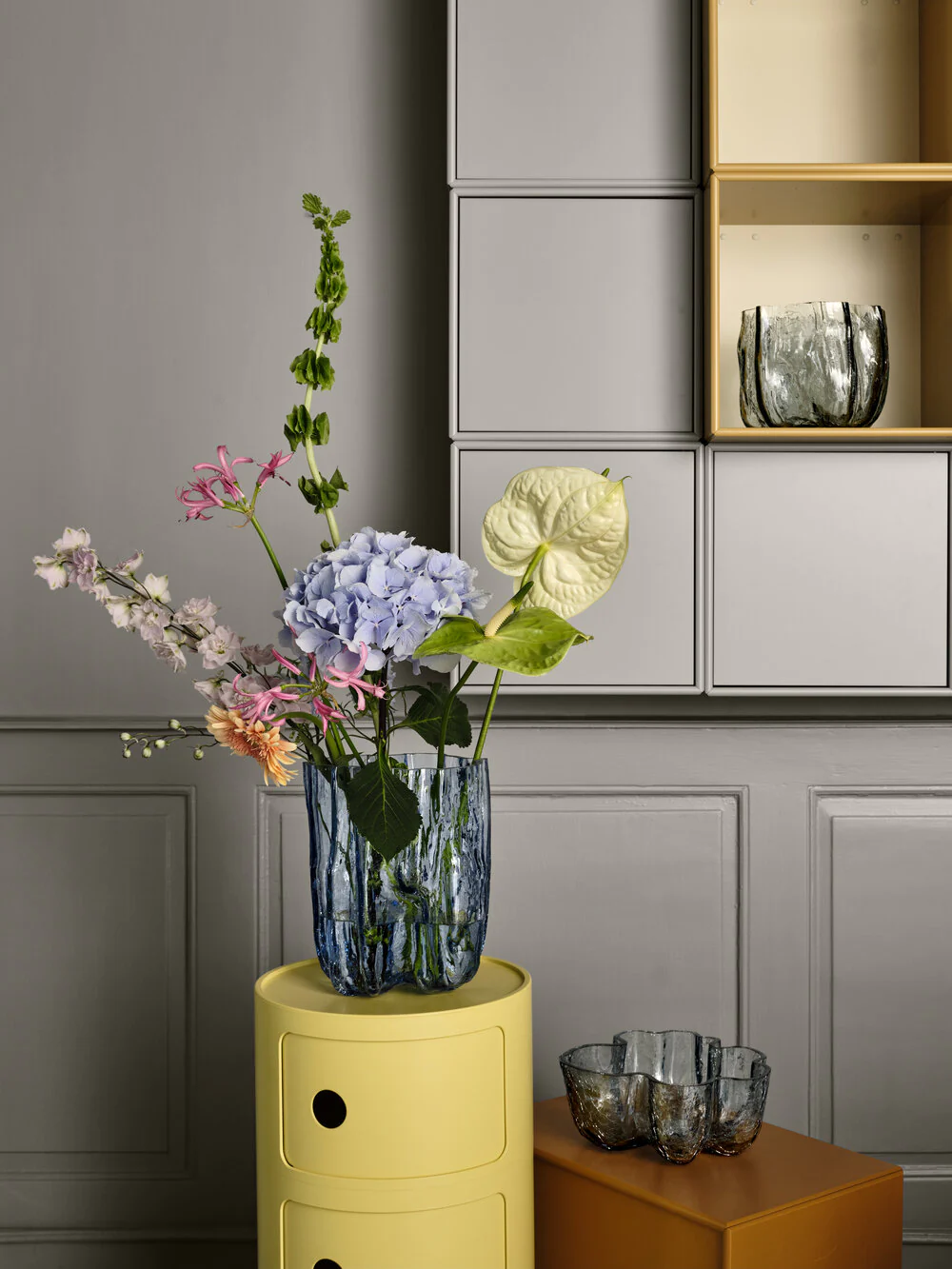 Crackle vase, circular - H27 cm. - Image 2